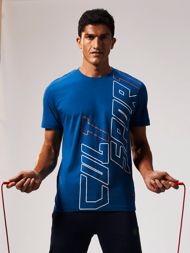 Flydry Cotton CloudBlue Workout Tee