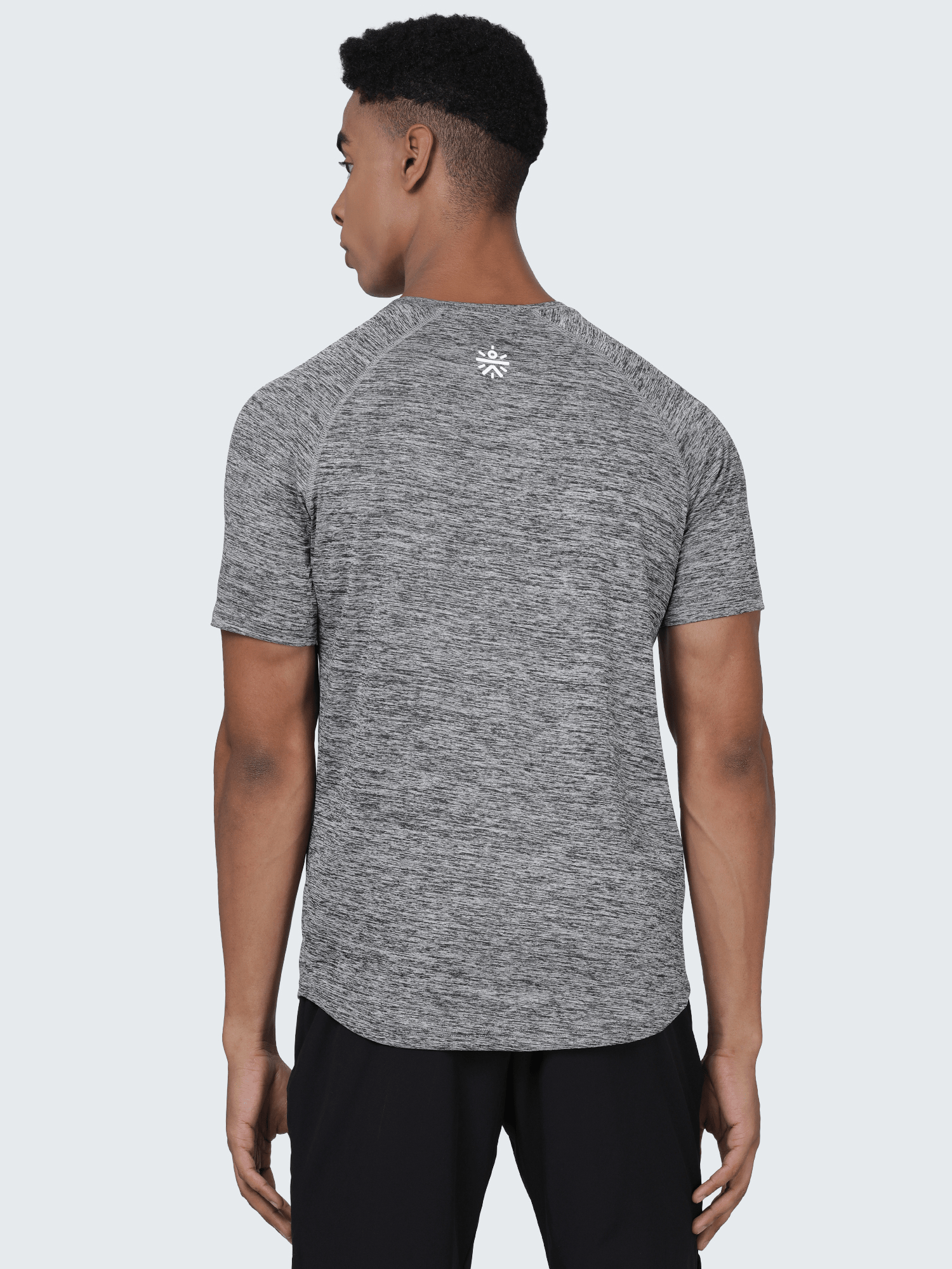 Signature Network Grey Mel Workout Tee