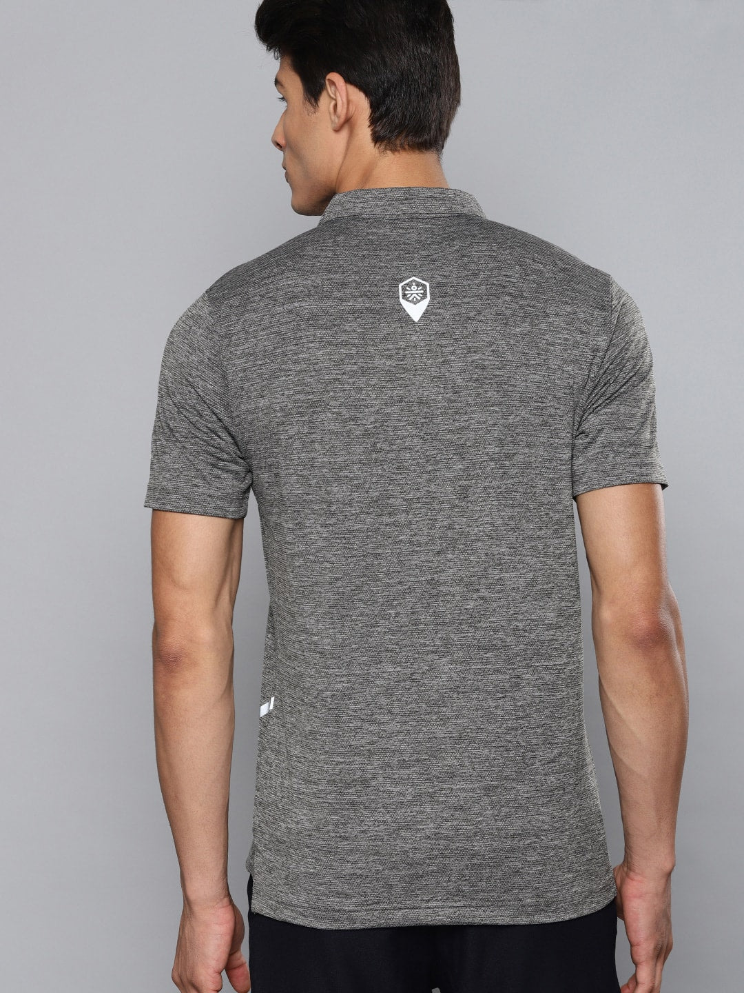Blakout Sheen Light Grey Relaxed Polo
