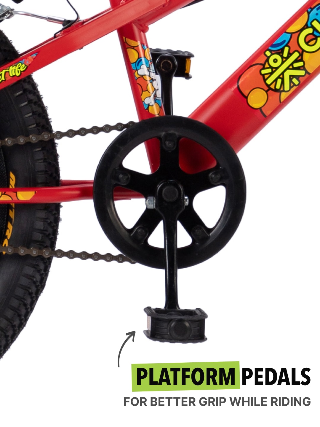 Skater 20T Steel Frame Kids Bike Red