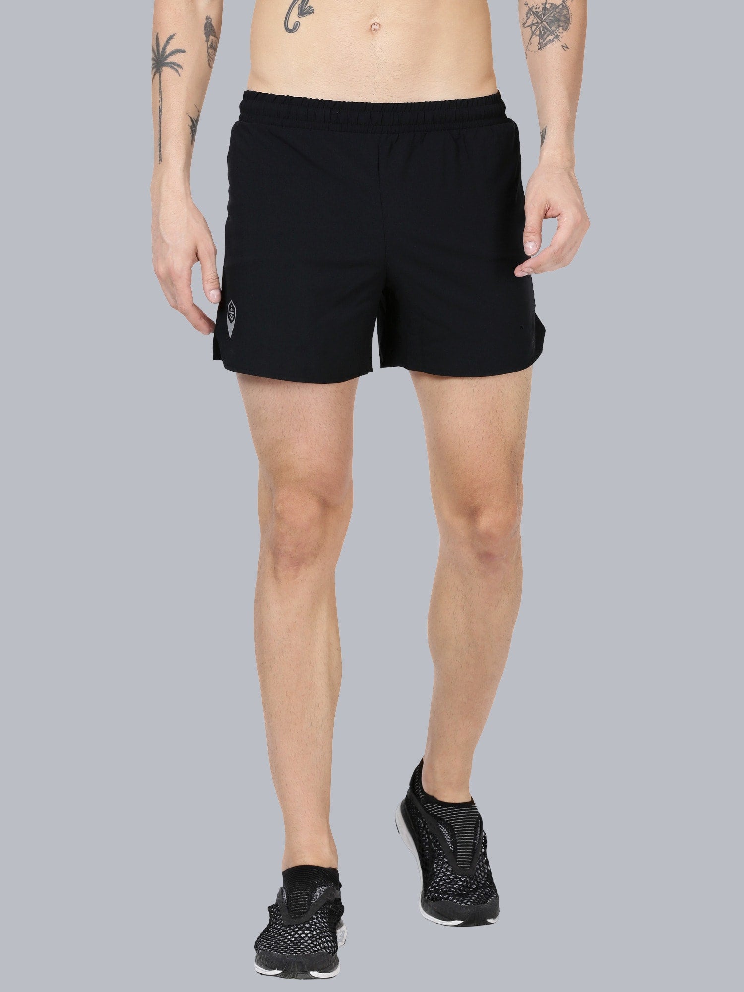Vitals Bolt Black Running Shorts