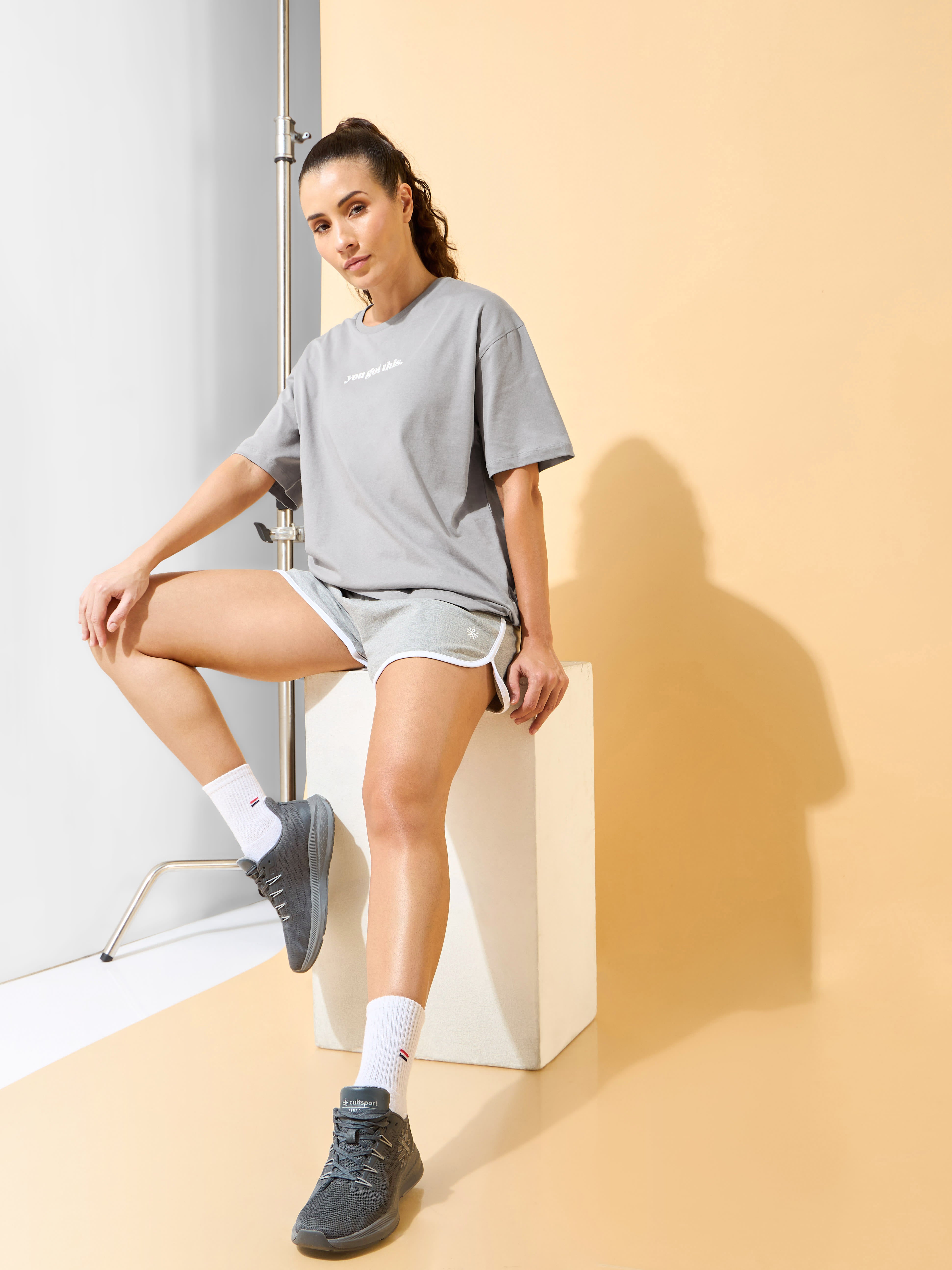 You Got This Puff Print Oversized T-shirt