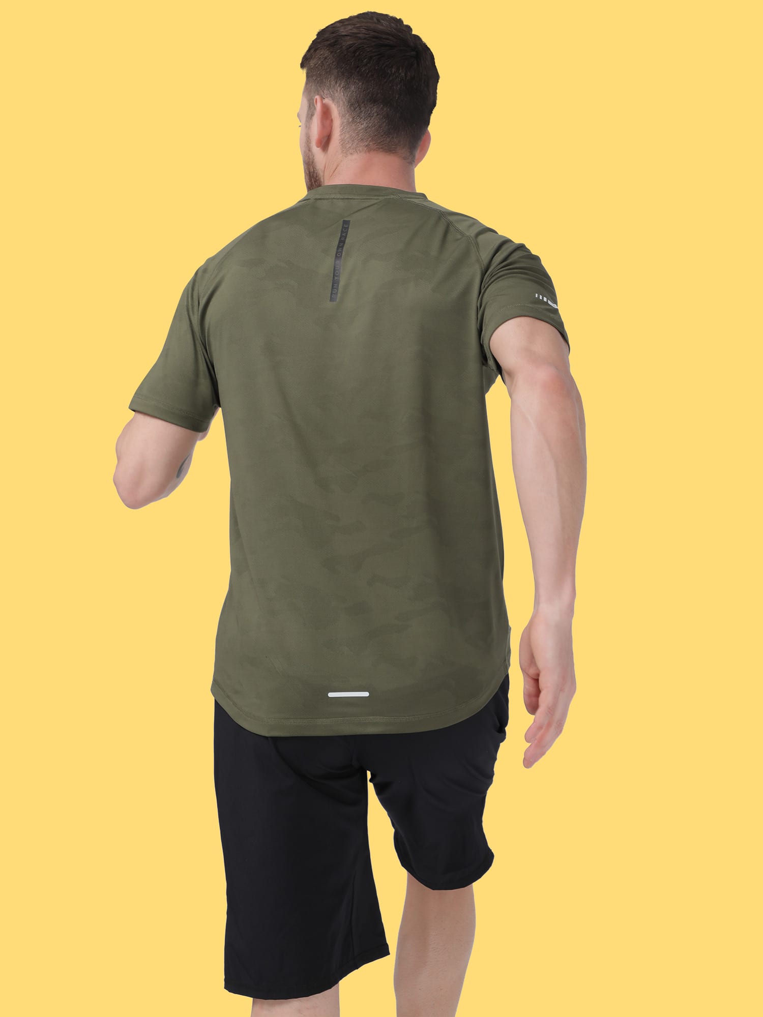 Vital Breathe Olive Running Relaxed Tee