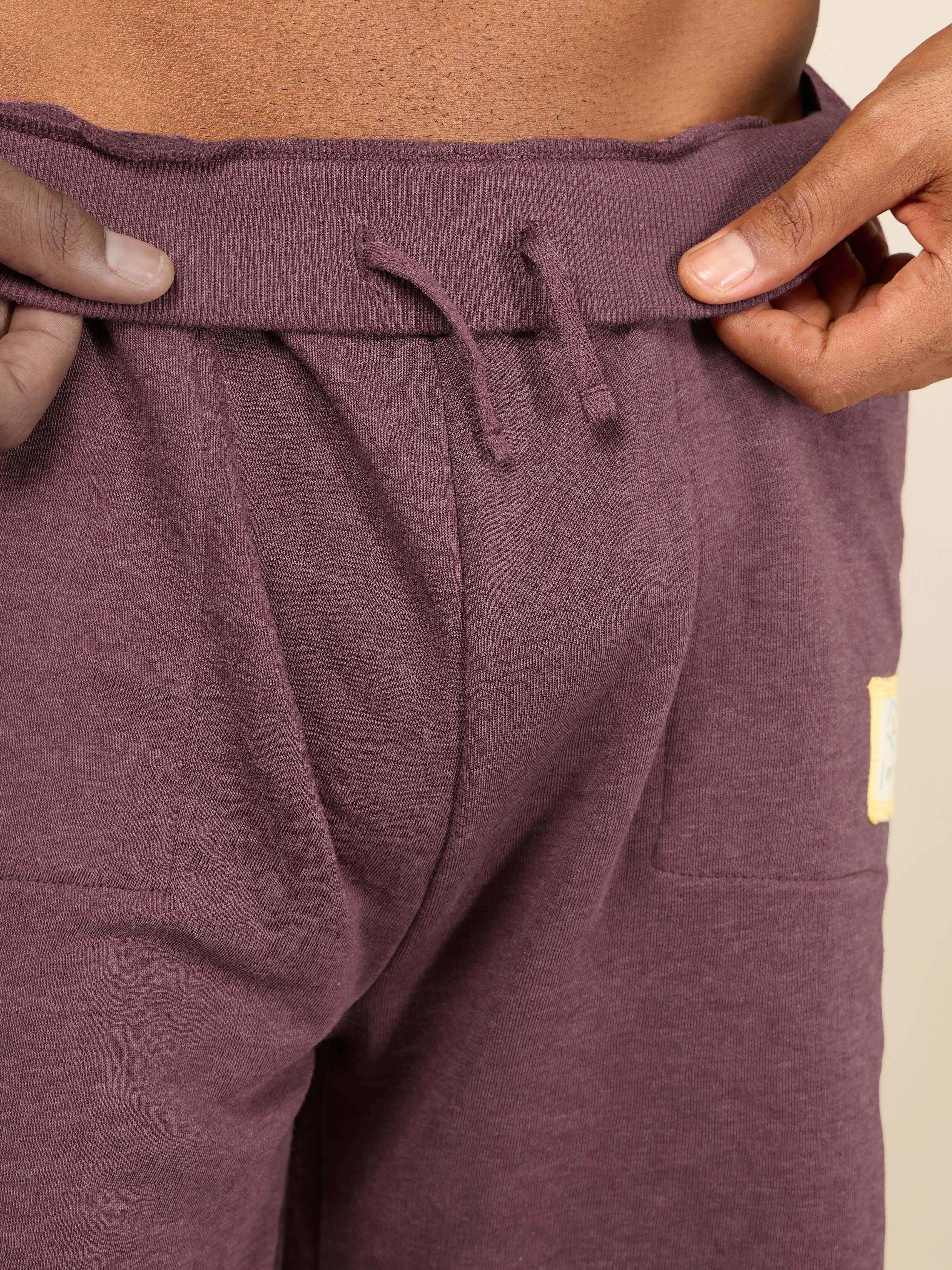 Men Maroon Cult Club Shorts