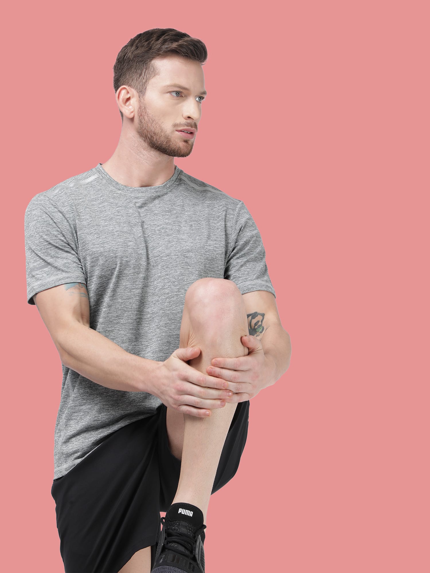 Vital Blaze Grey Running Relaxed Tee