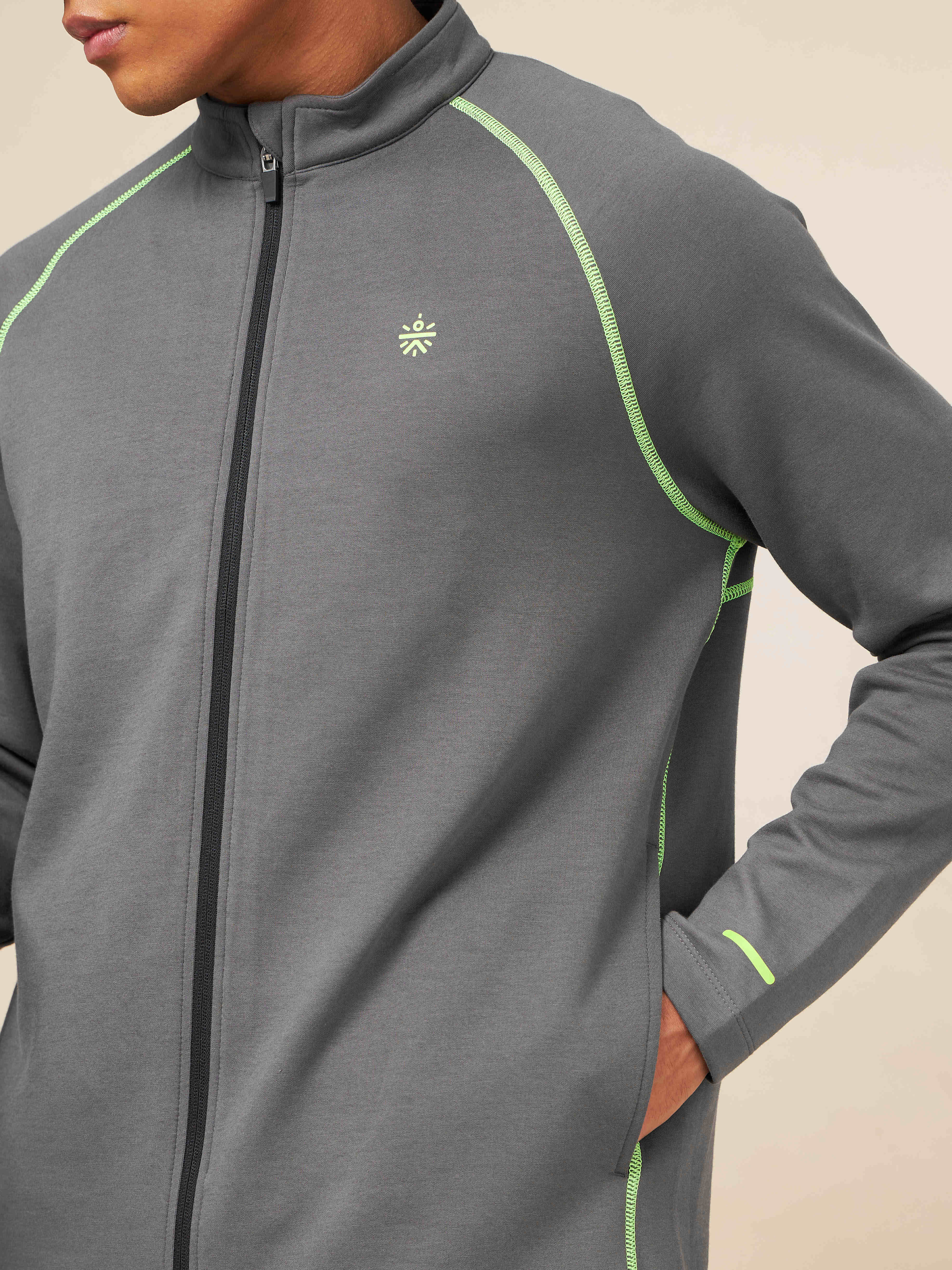 Dark Grey Power Up Training Jacket