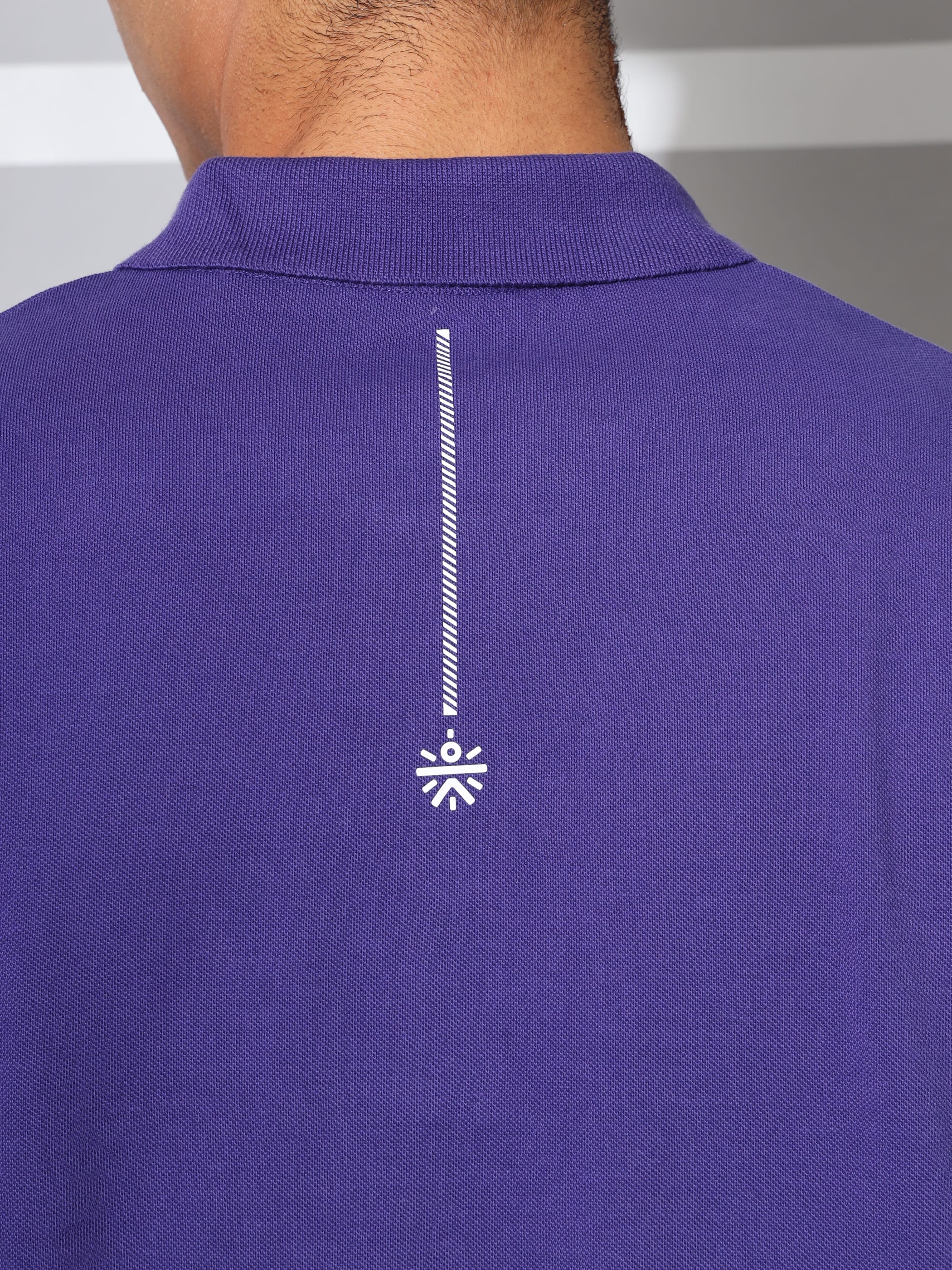 Graphic Print Performance Polo T-shirt