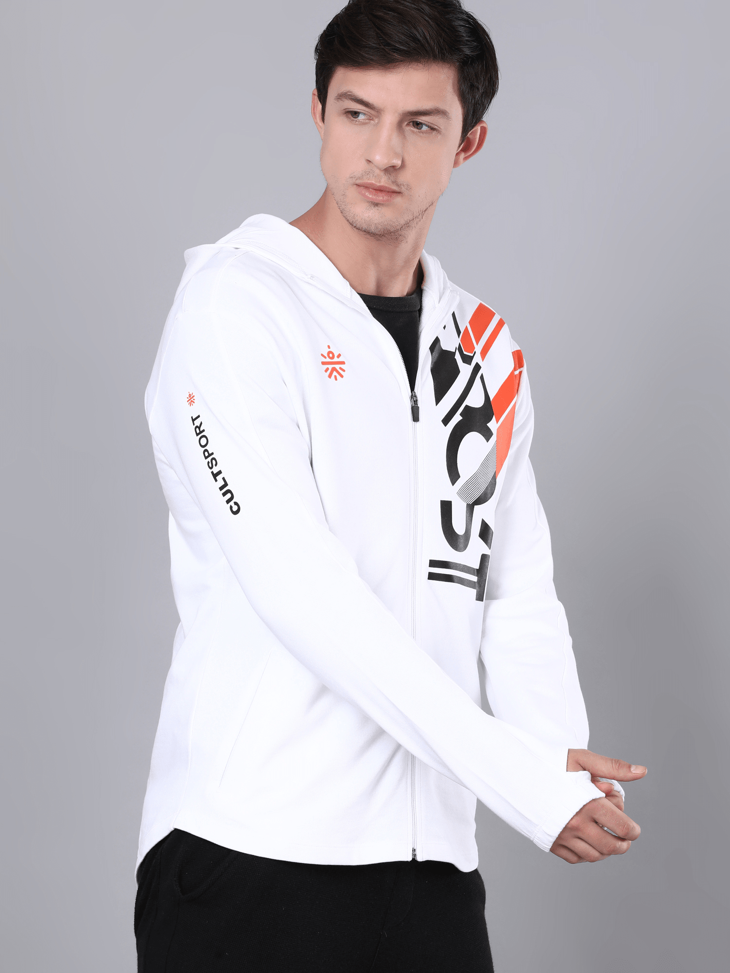 Intel Abstract White Sweatshirt