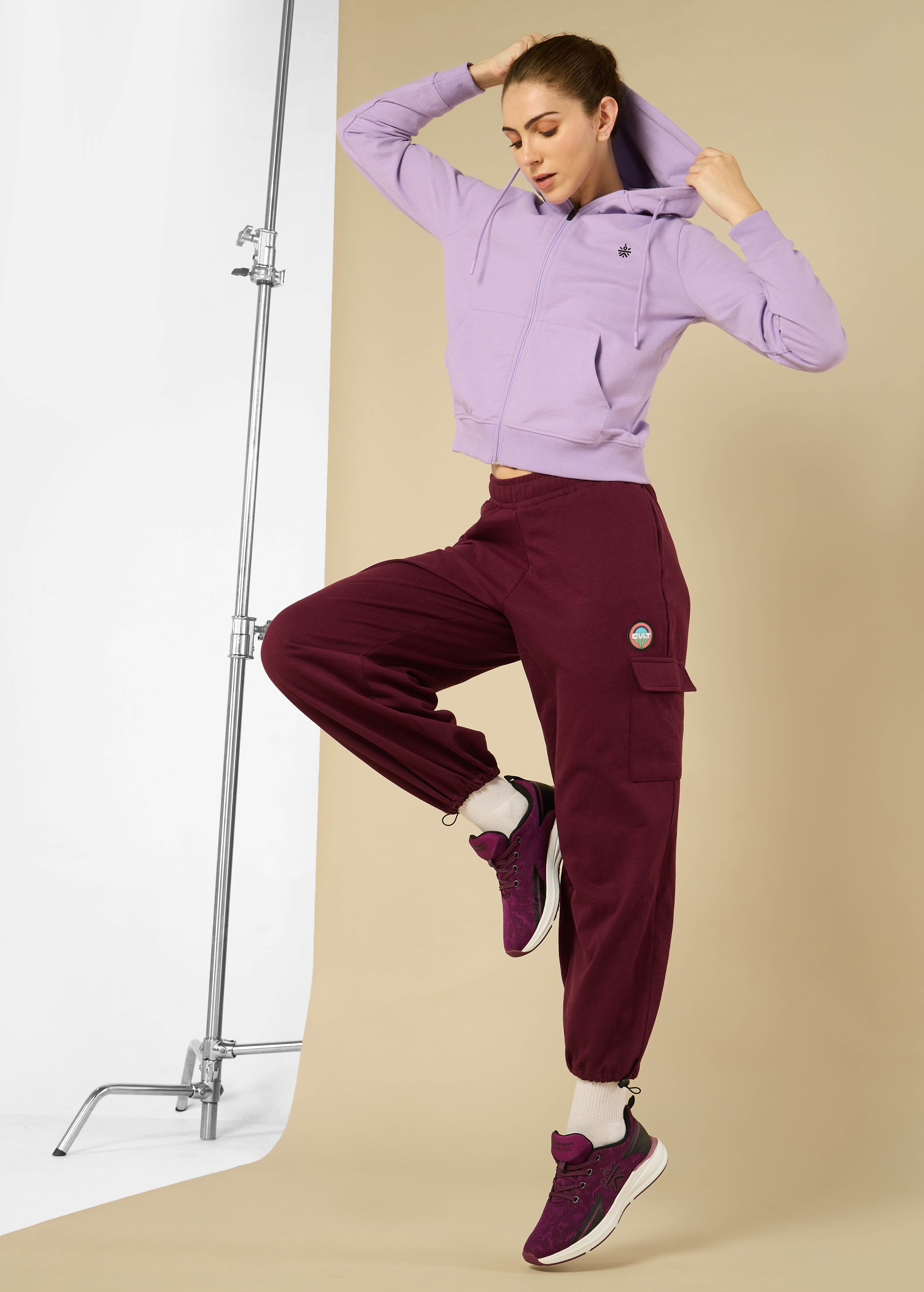 All Day Cover up Purple Hoodie