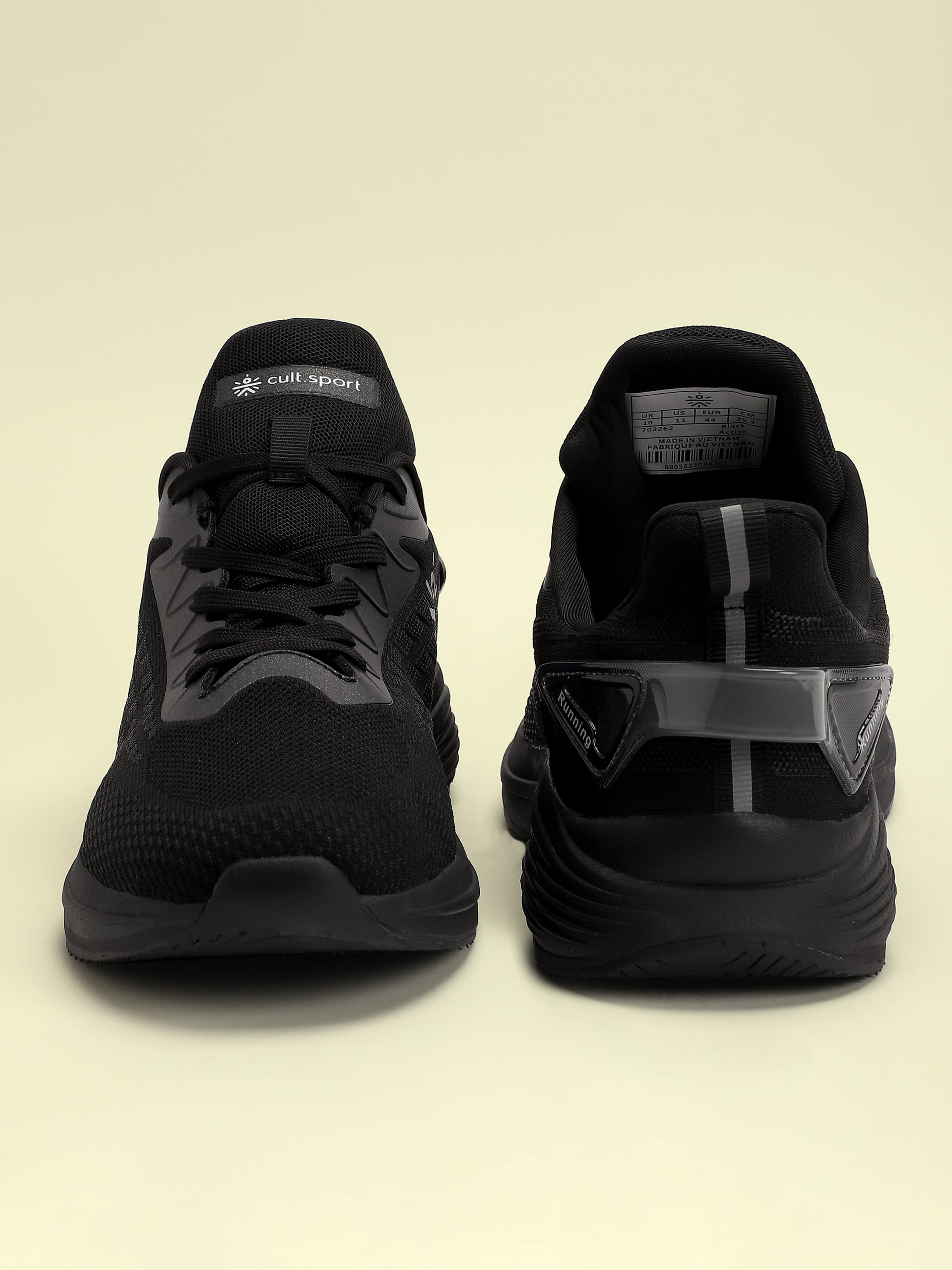 cult Active Men Running Shoes - Black