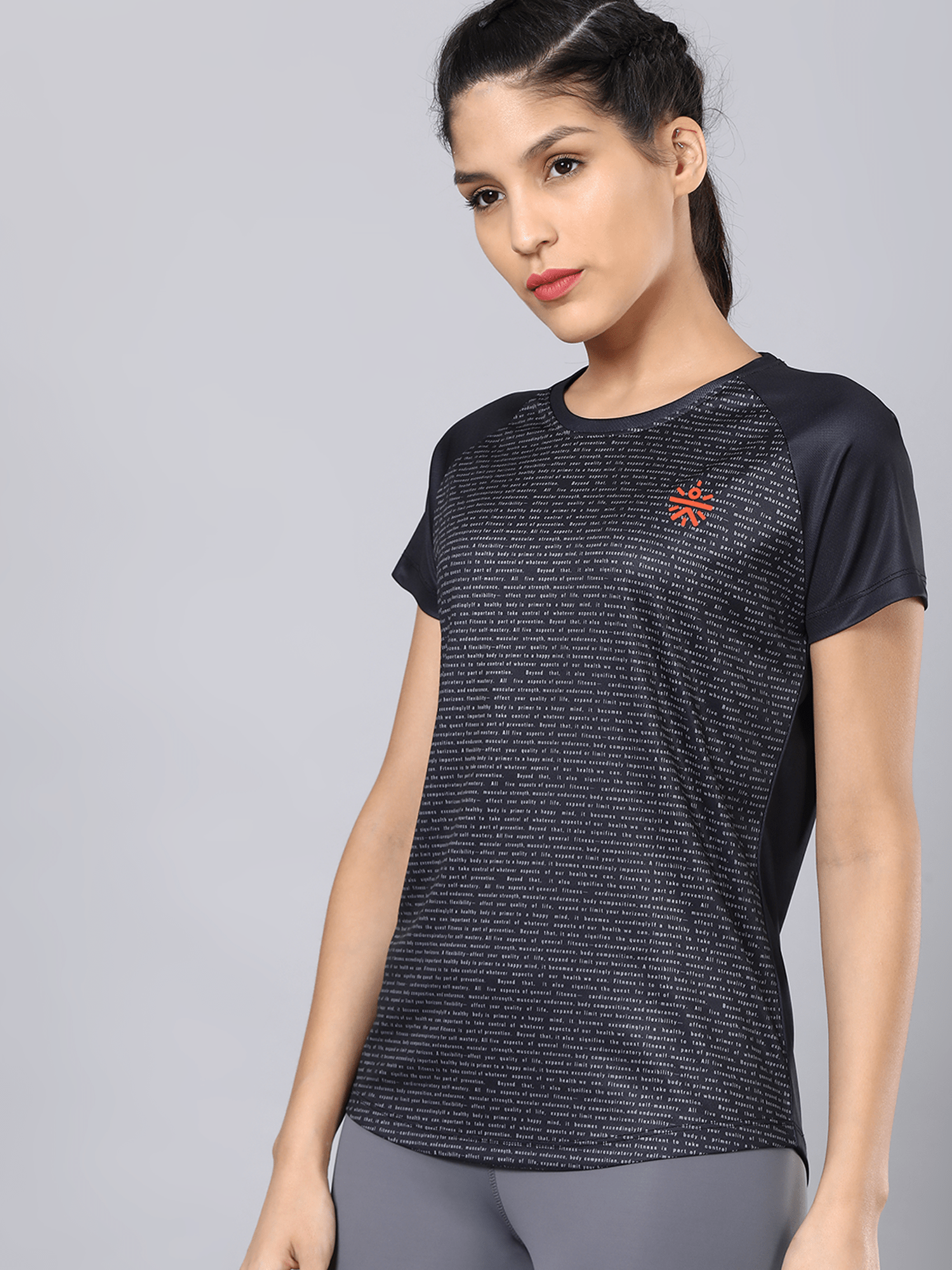 Code Sprint Black Slim Training Tee