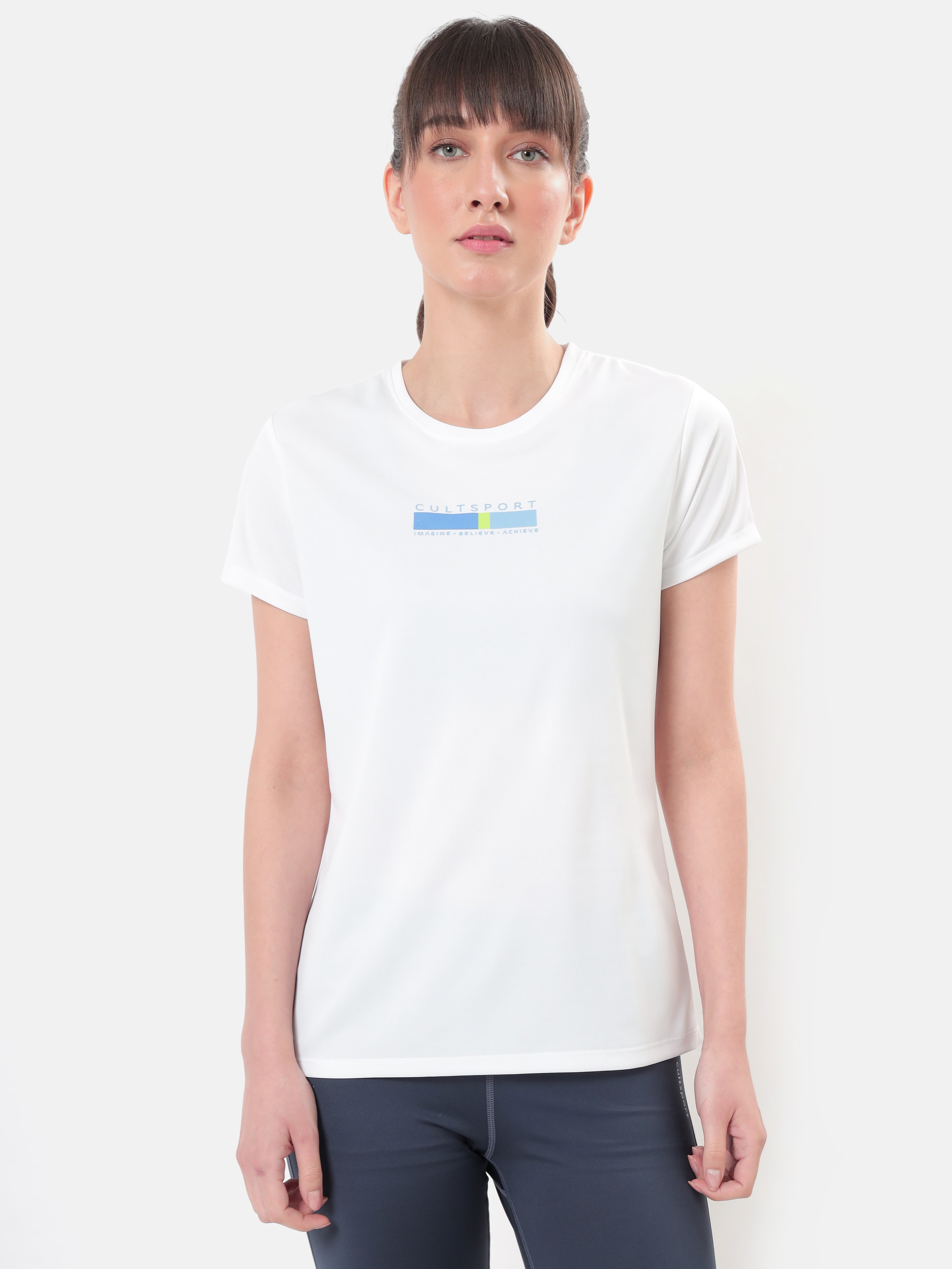 Textured Active T-shirt with Logo Pack of 3