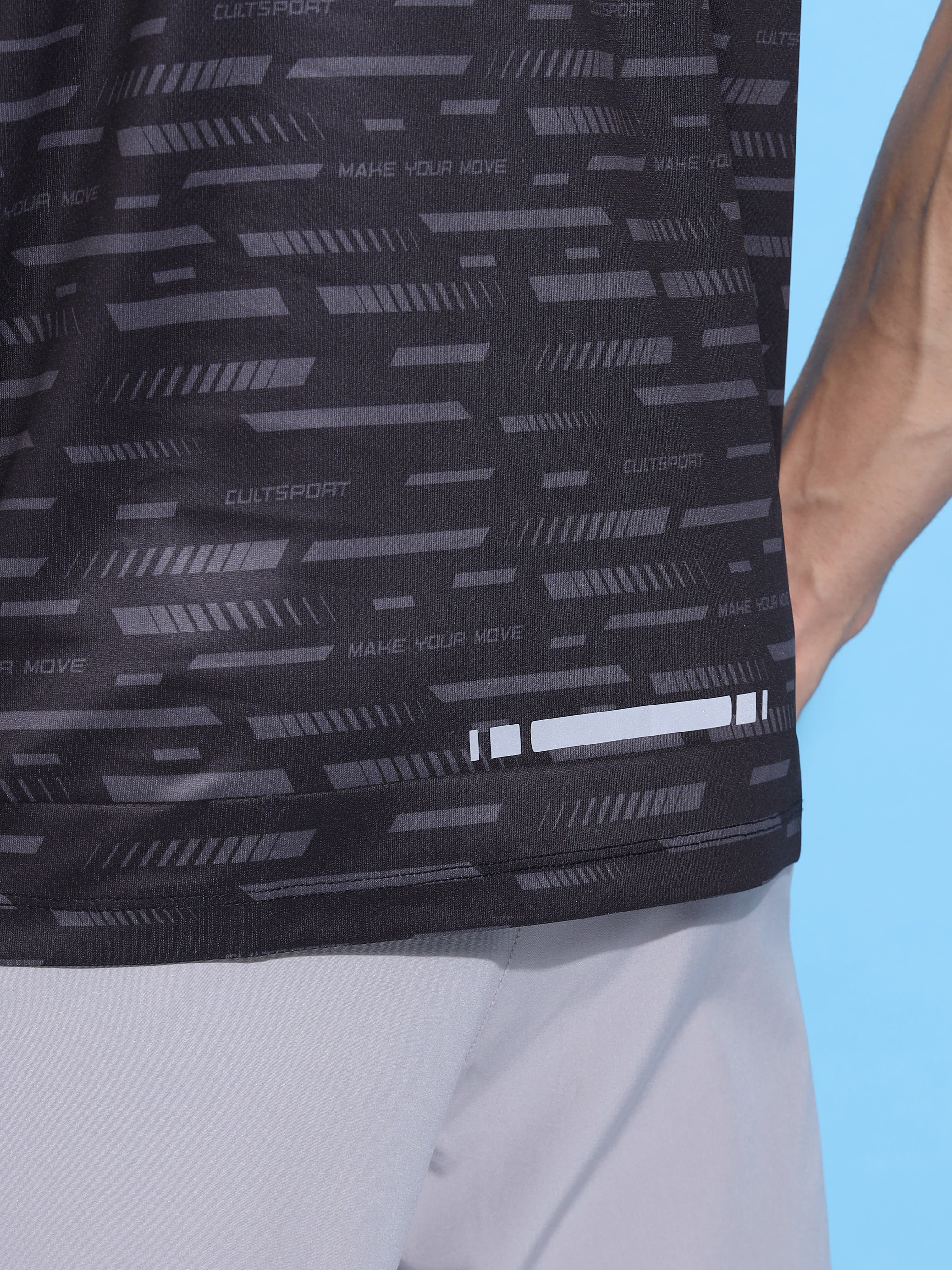 Typographic Print Running T-shirt