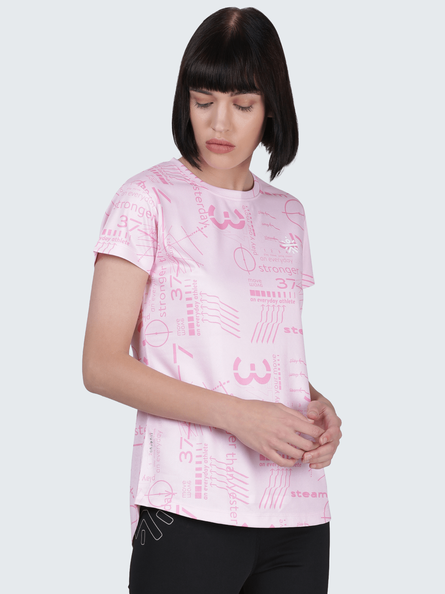 Code Hiero Pink Gym Tee