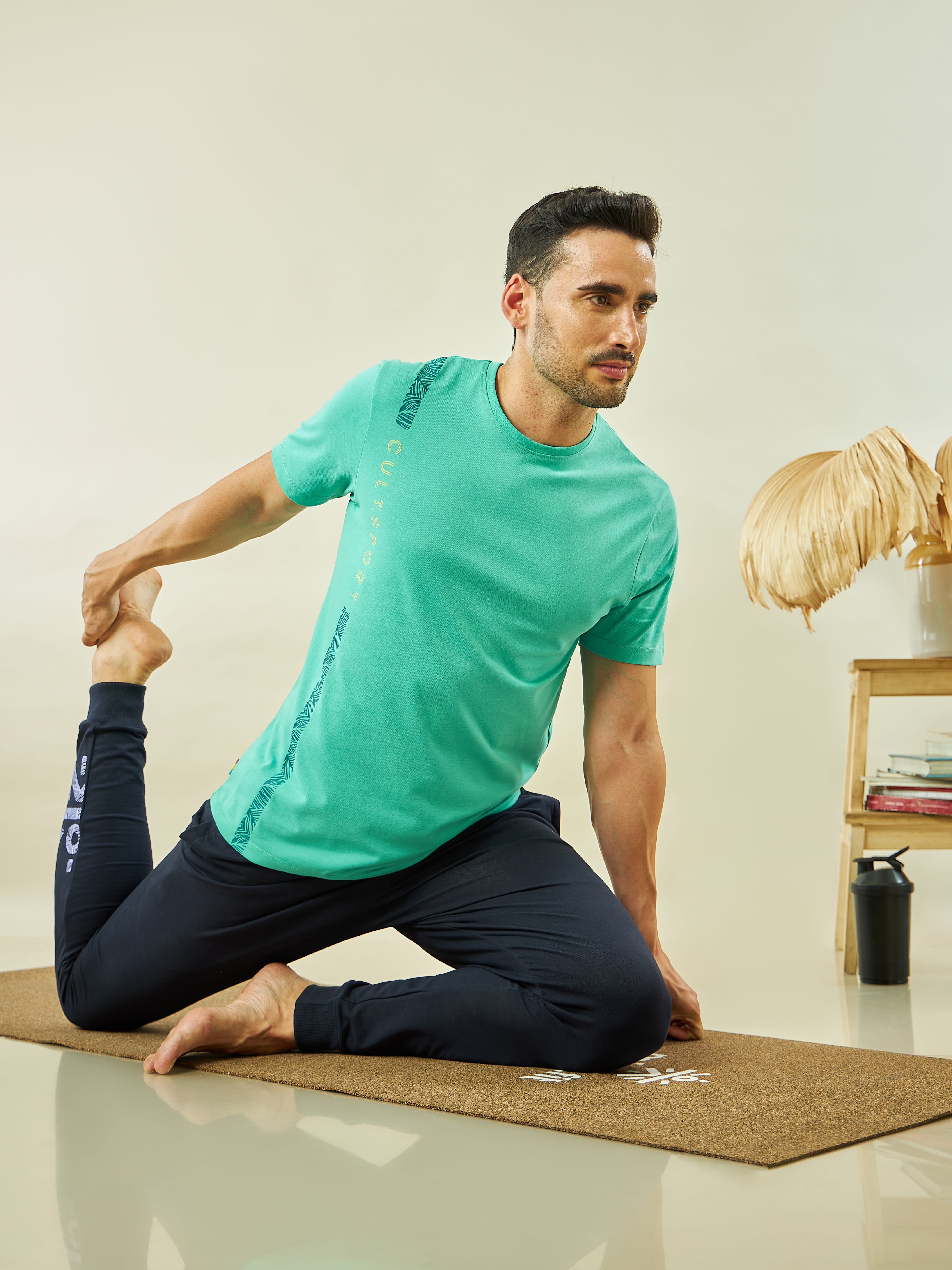 Placement Print Yoga T-shirt