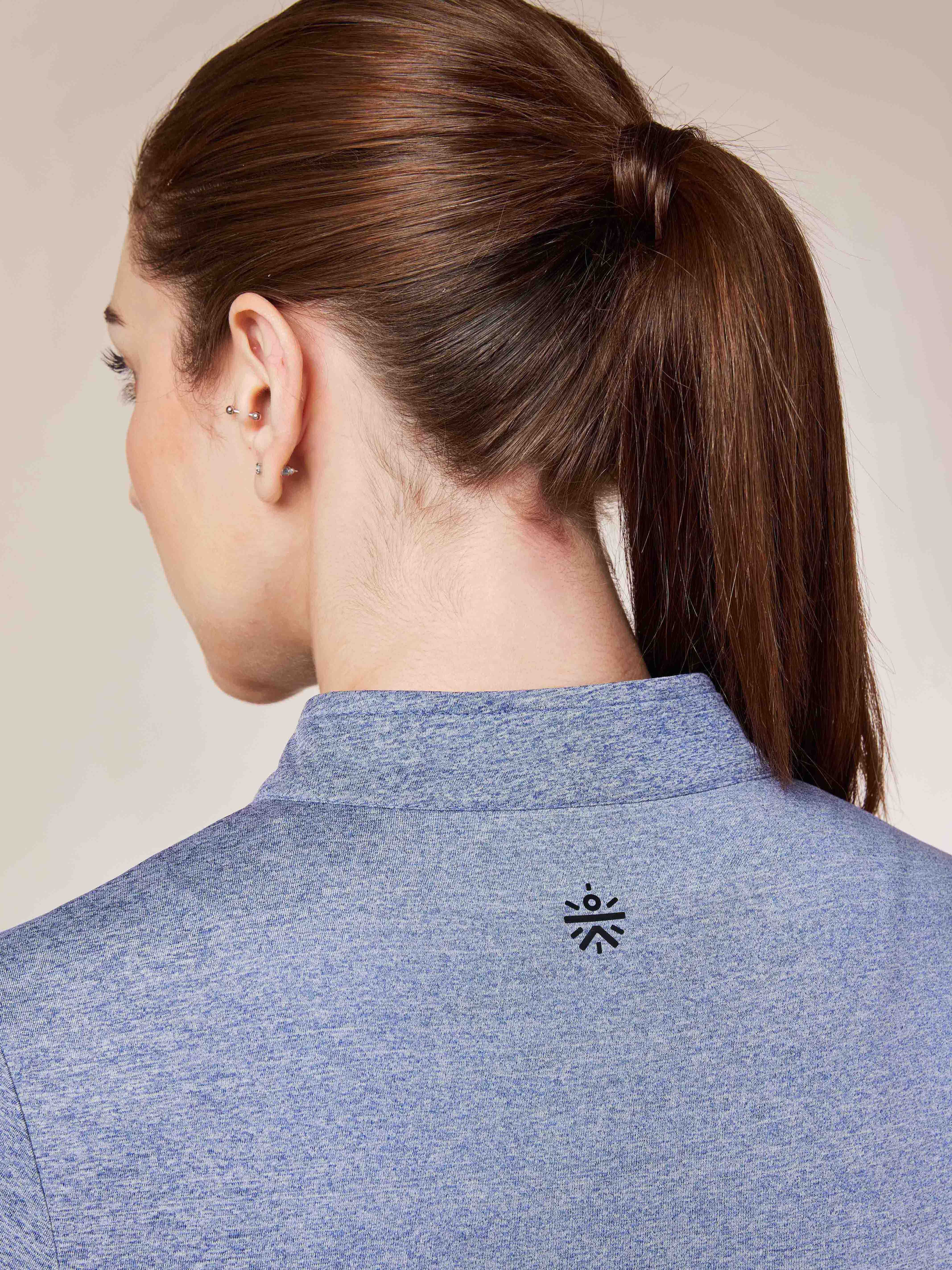 Women's Purple Melange Training Essential Jacket