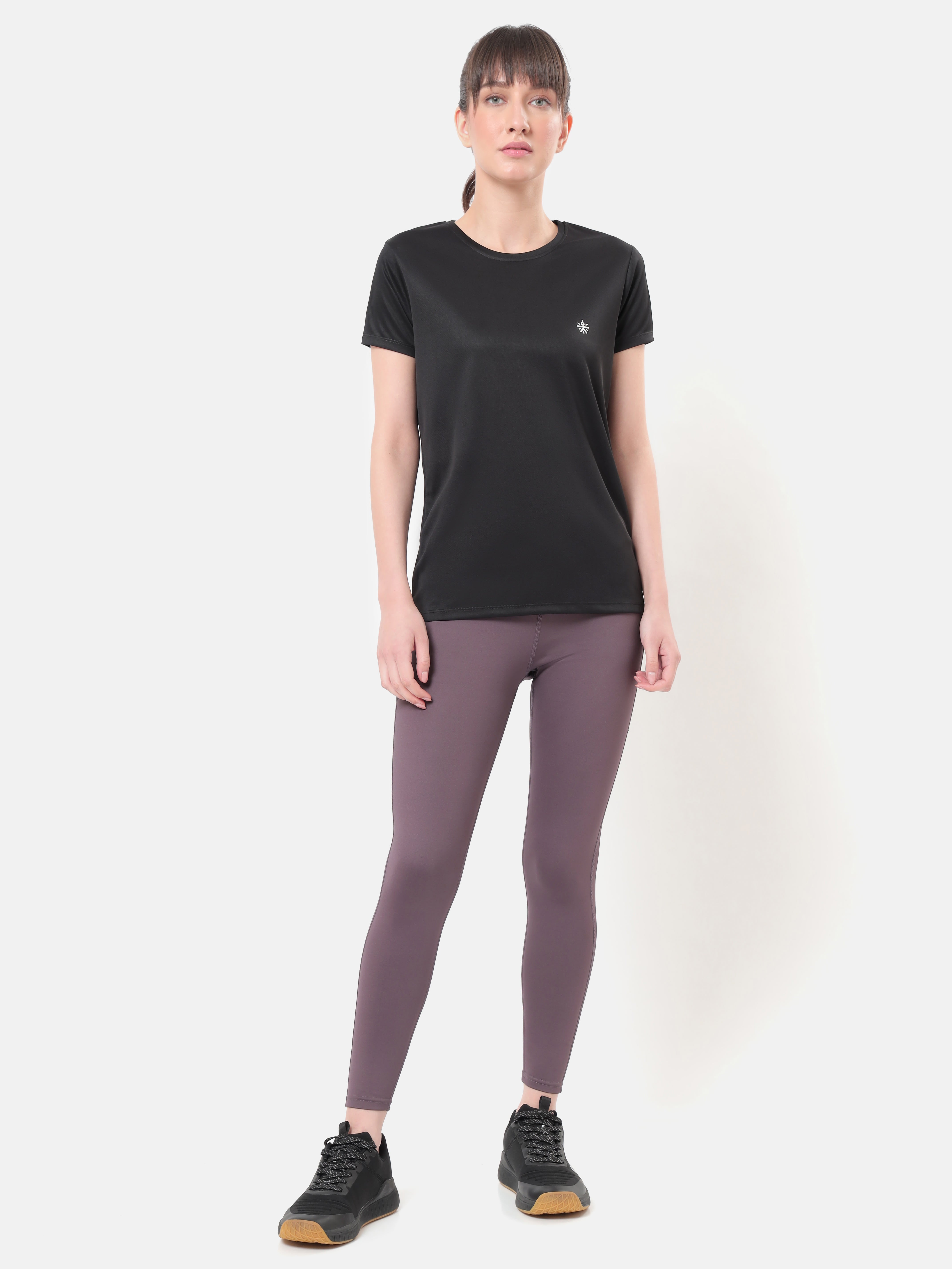 Textured Active T-shirt with Logo Pack of 2