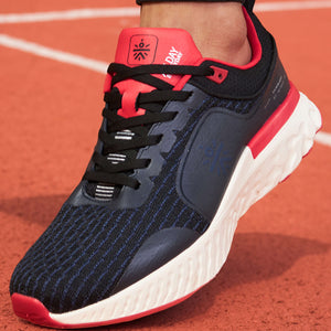 cult Versa Maze Men Running Shoes - Charcoal/Red