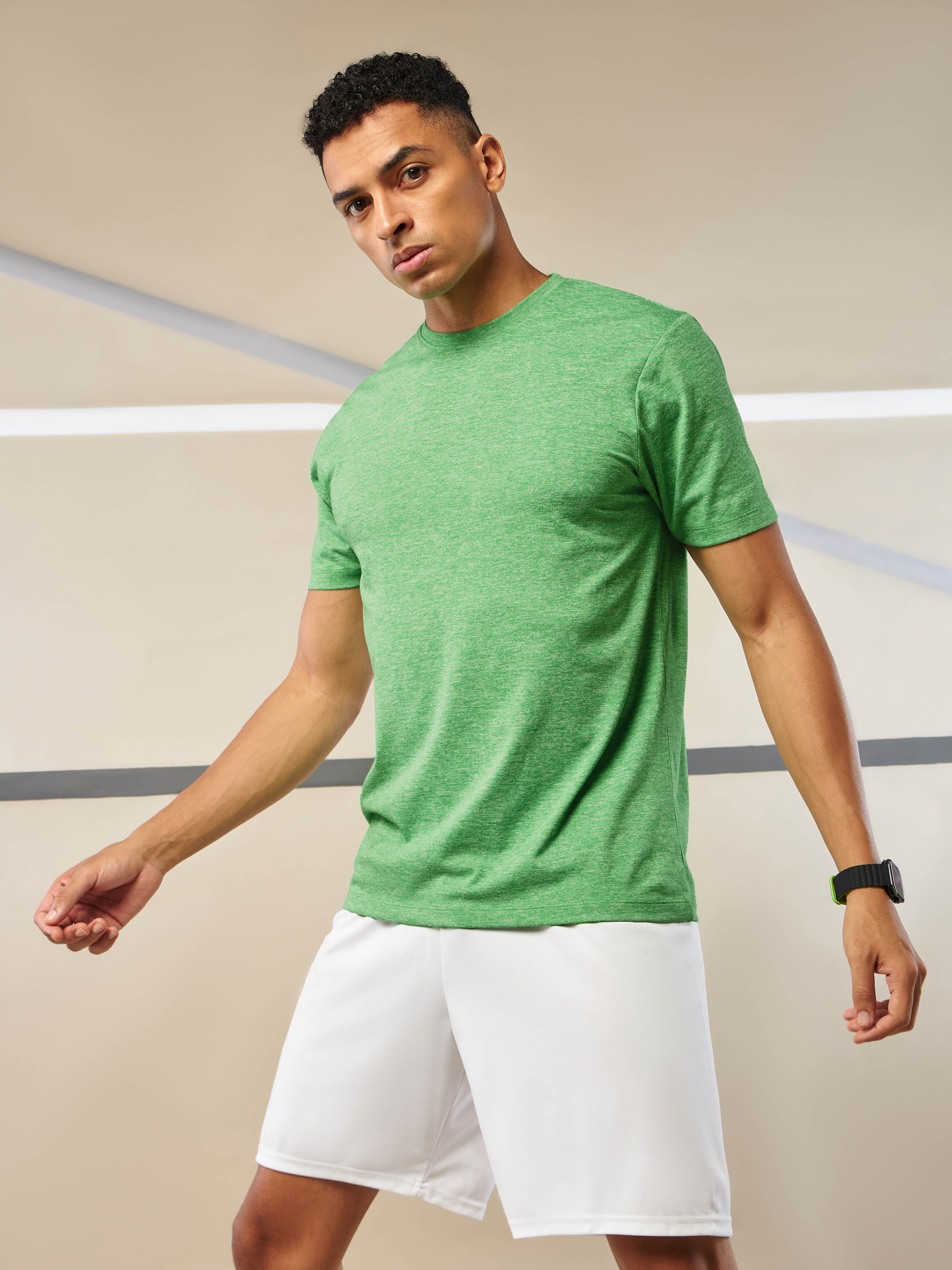 Men's All Day Workout Green Comfortech T-shirt