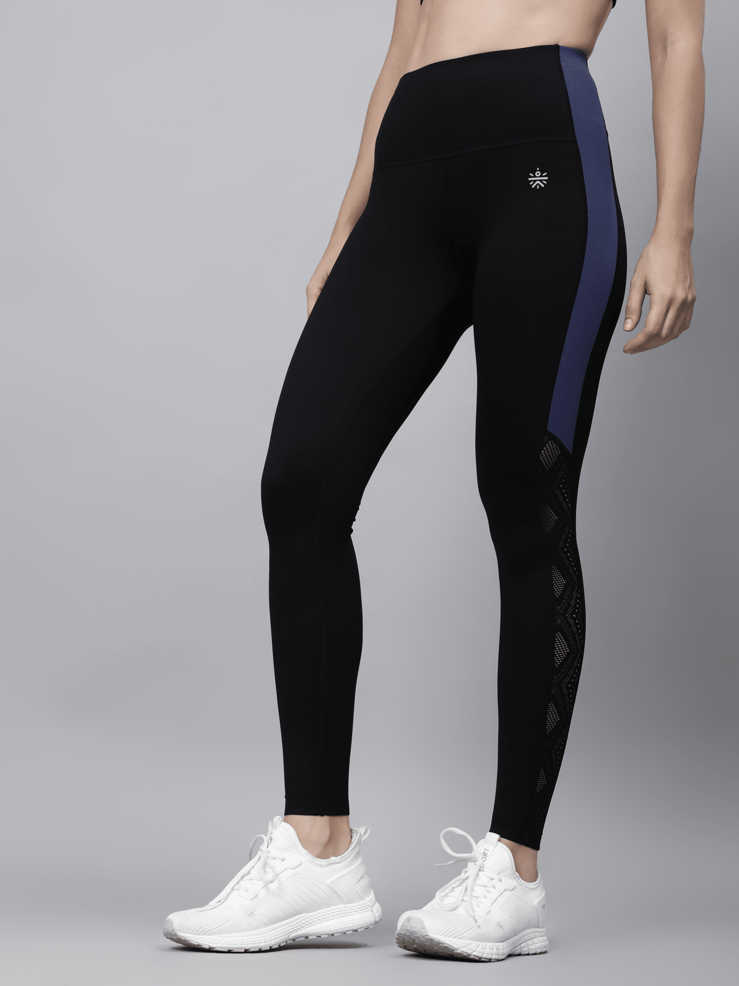 AbsoluteFit Uplift Black+Navy Workout Leggings