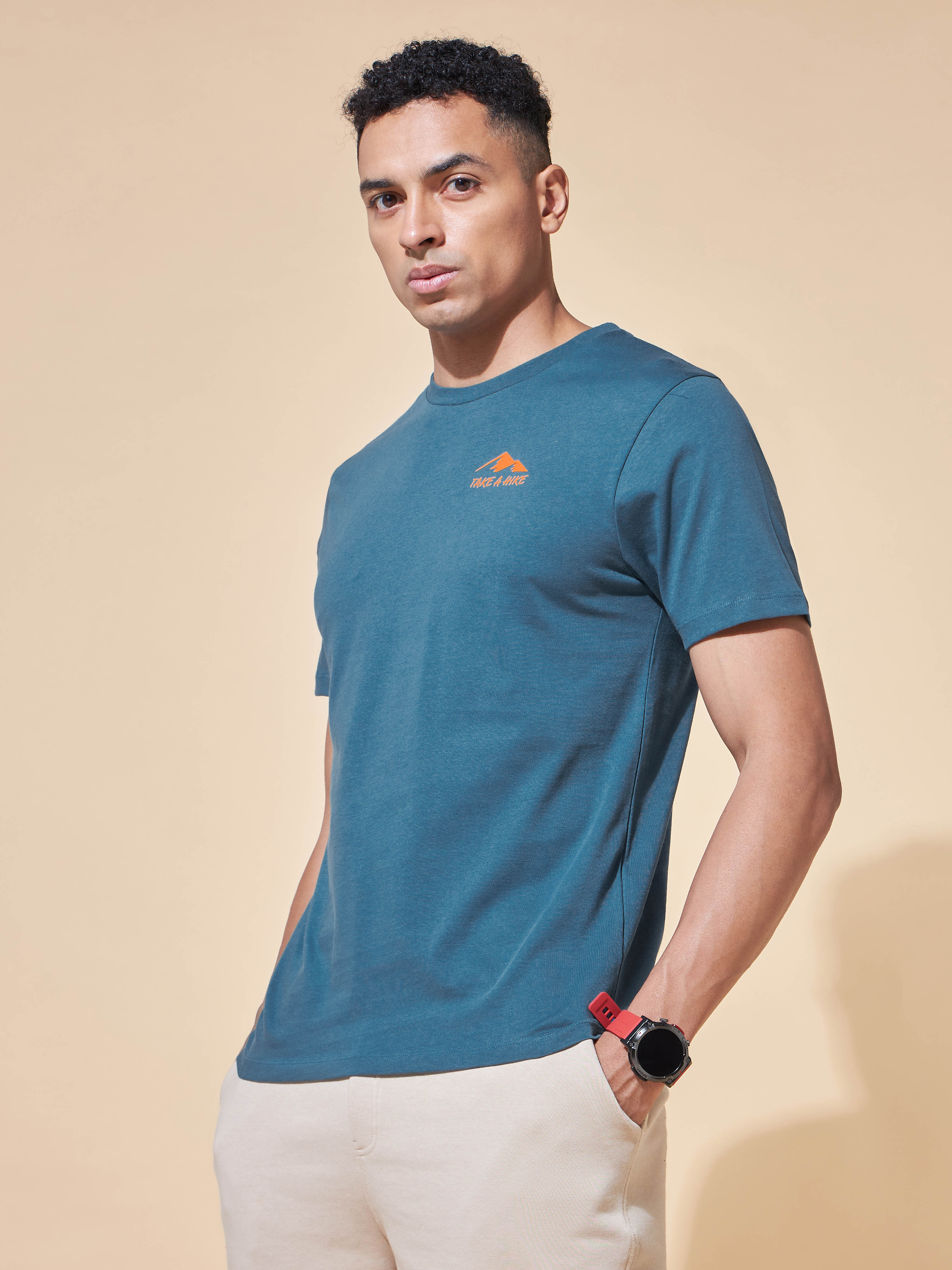 Take A Hike Miniature Print T-shirt