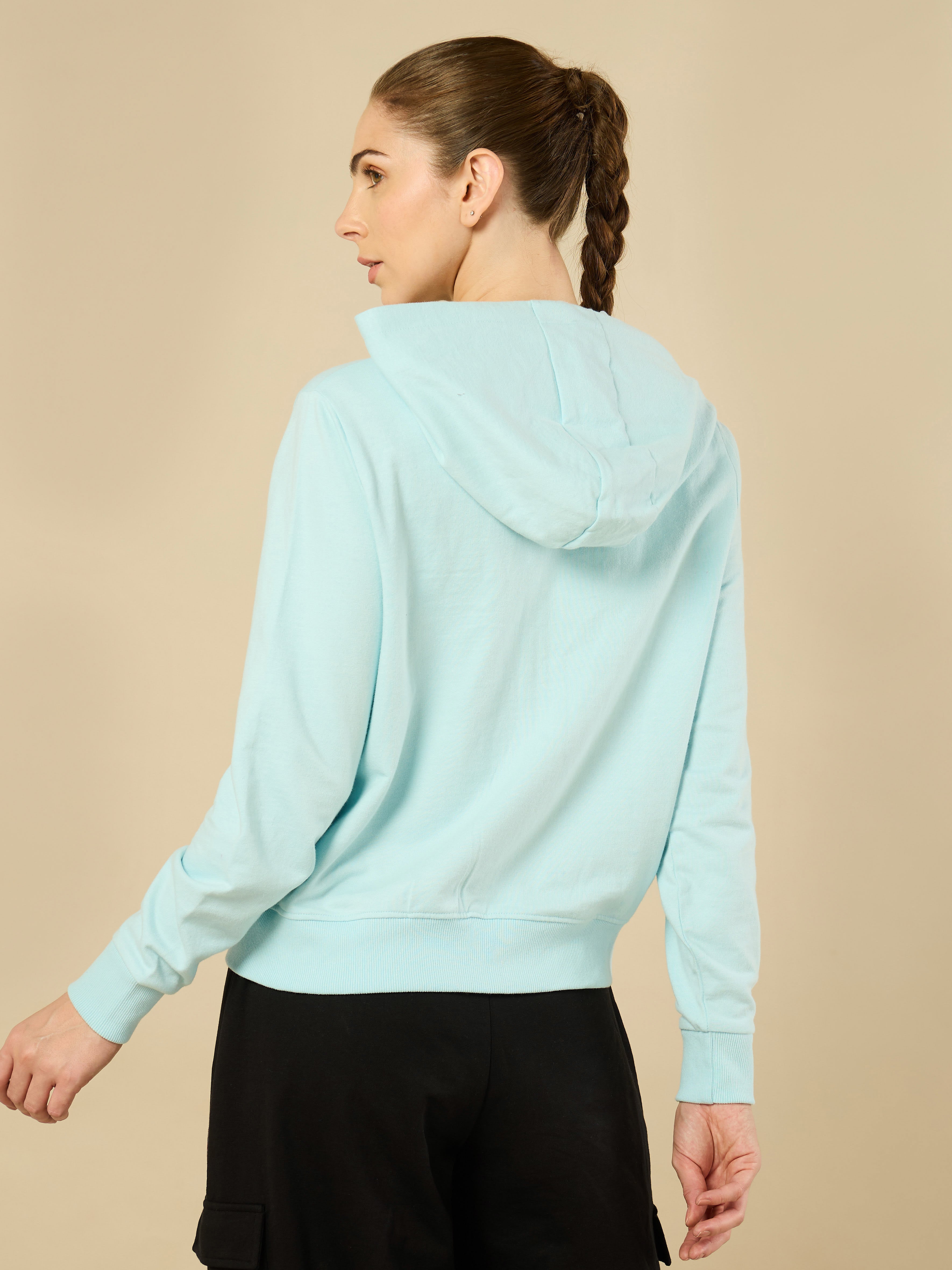 All Day Cover up Sky Blue Hoodie