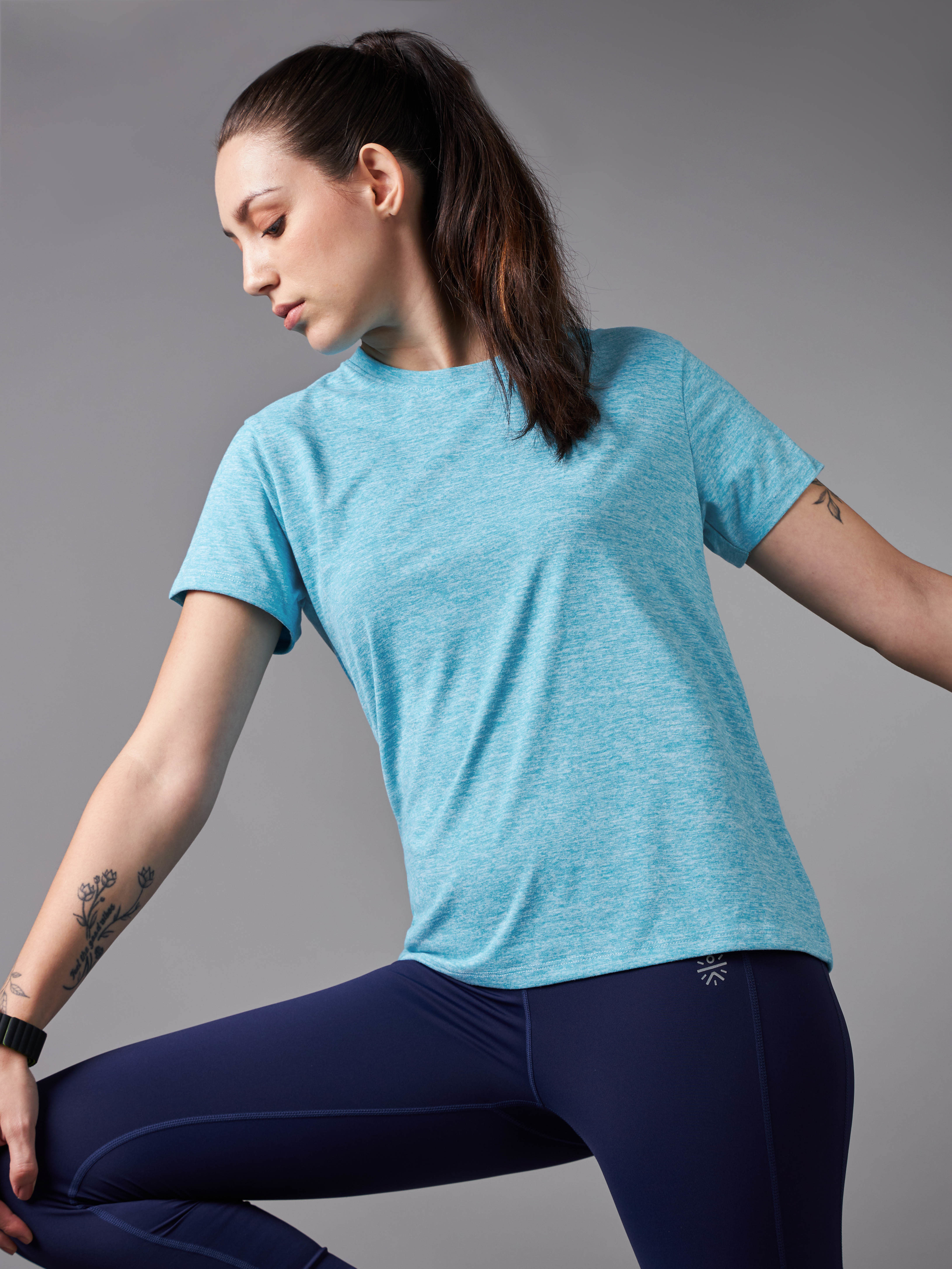 Women's All Day Workout Blue Comfortech T-shirt