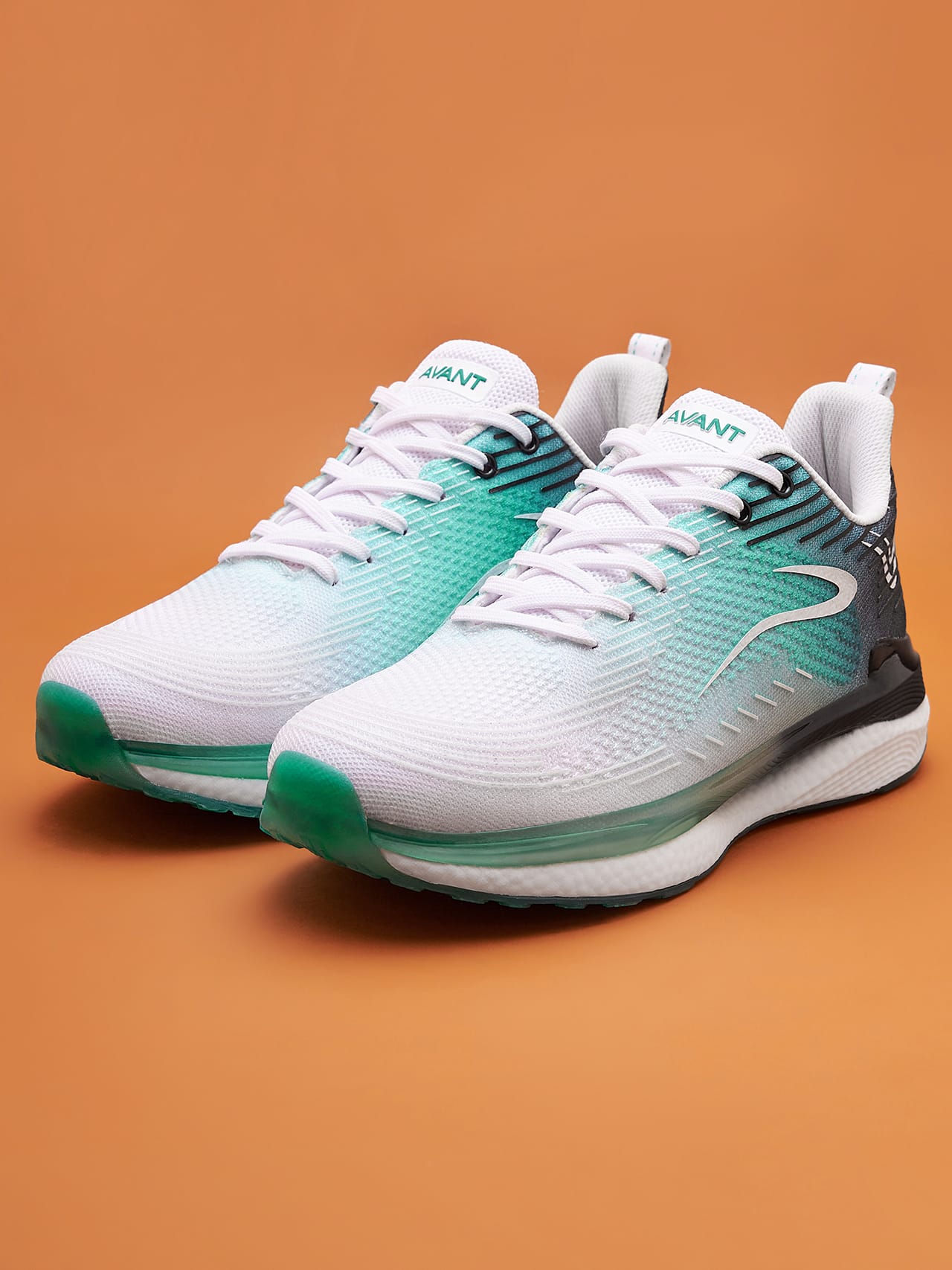 Avant Men's BounceMax Walking Shoes - White/Grey/Green