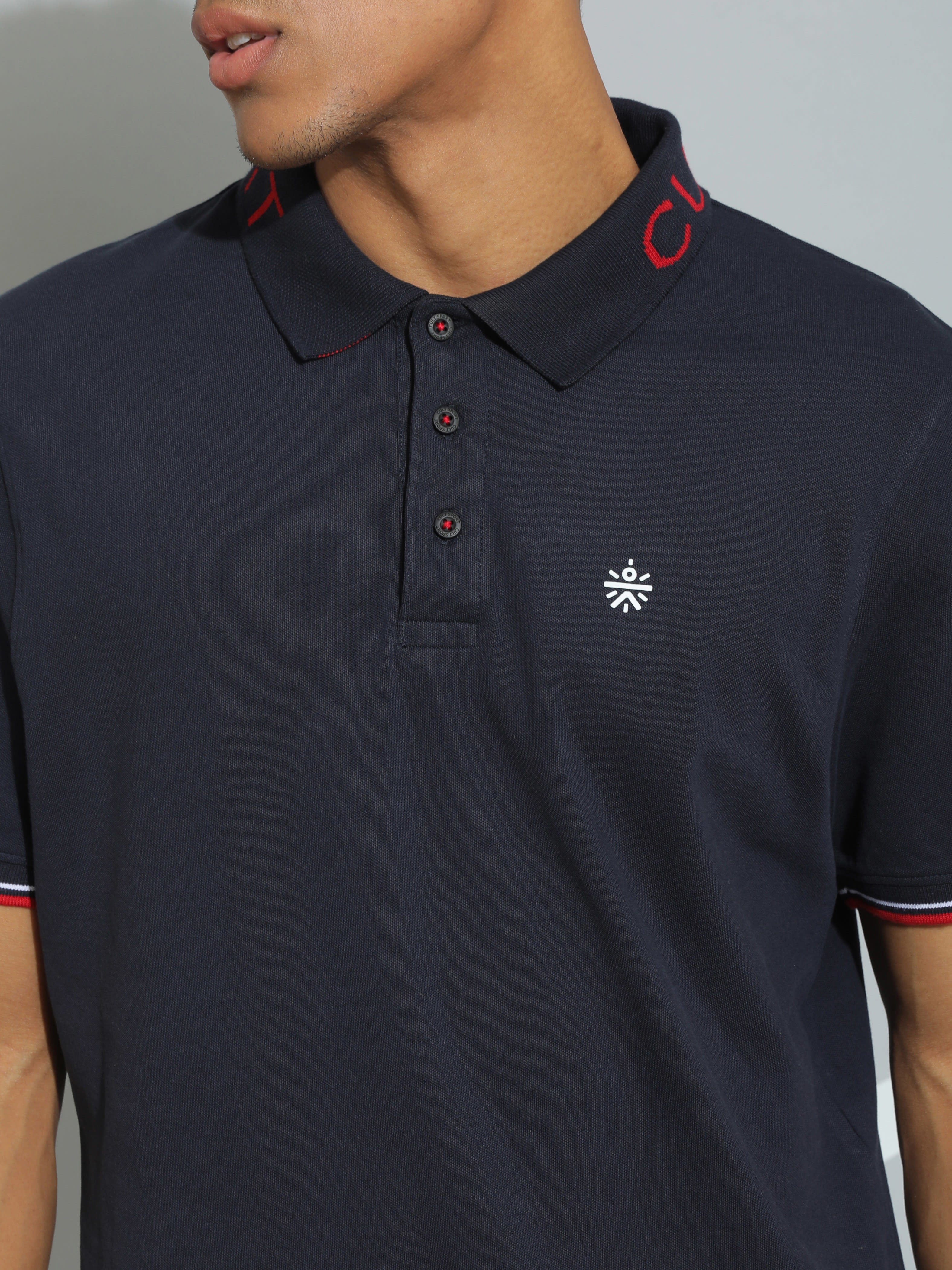 Solid Active Polo T-shirt