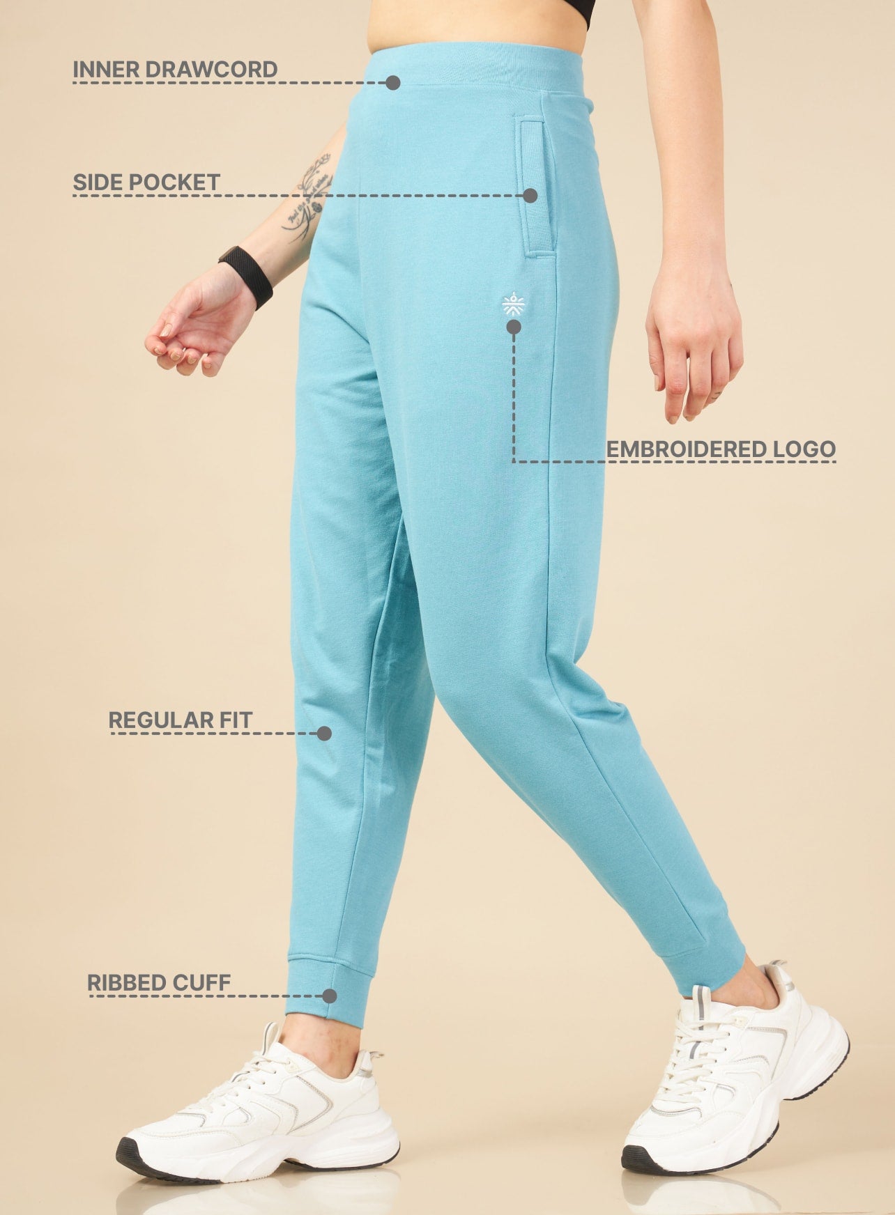 Women Blue Cult Leisure Joggers