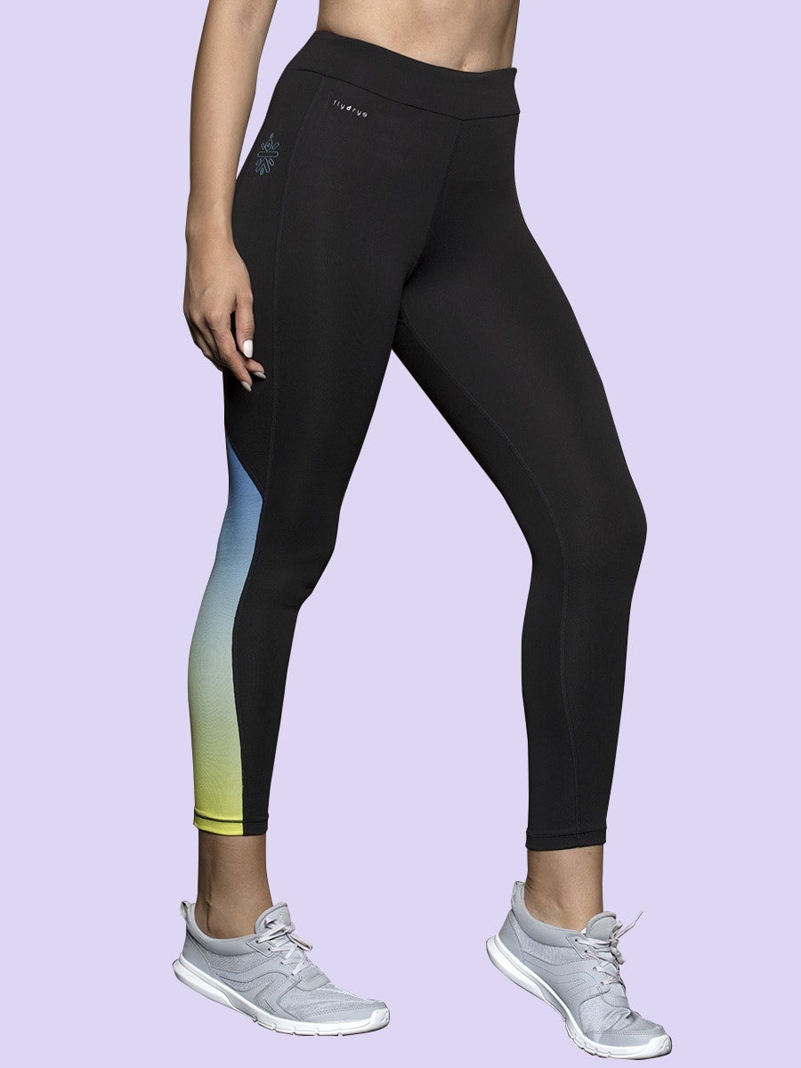 Women Signature Mid Blue Radiant Leggings