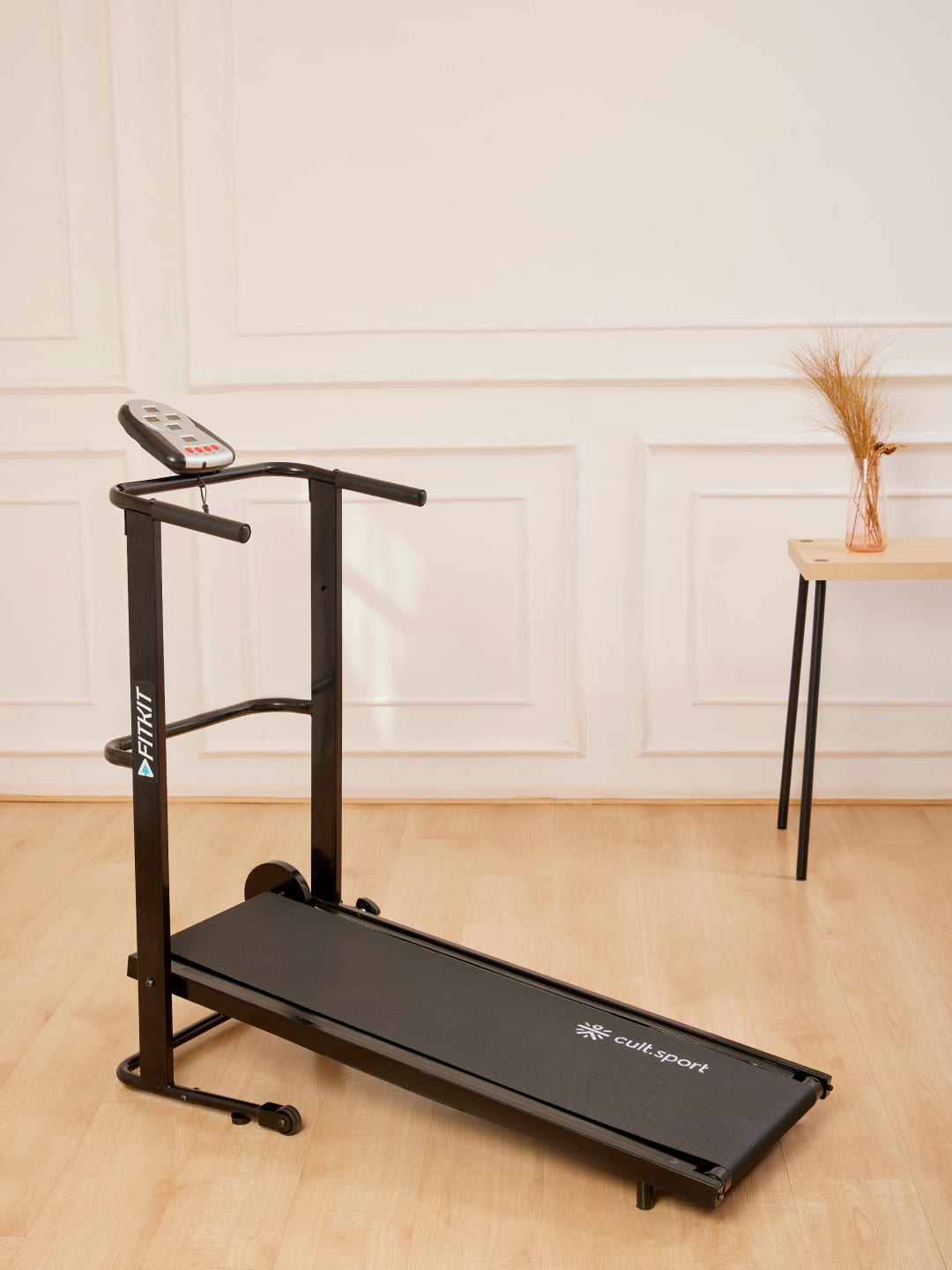 FK90 Manual Treadmill with LED Display | Max Weight-110kg (with 6 Months extended warranty)