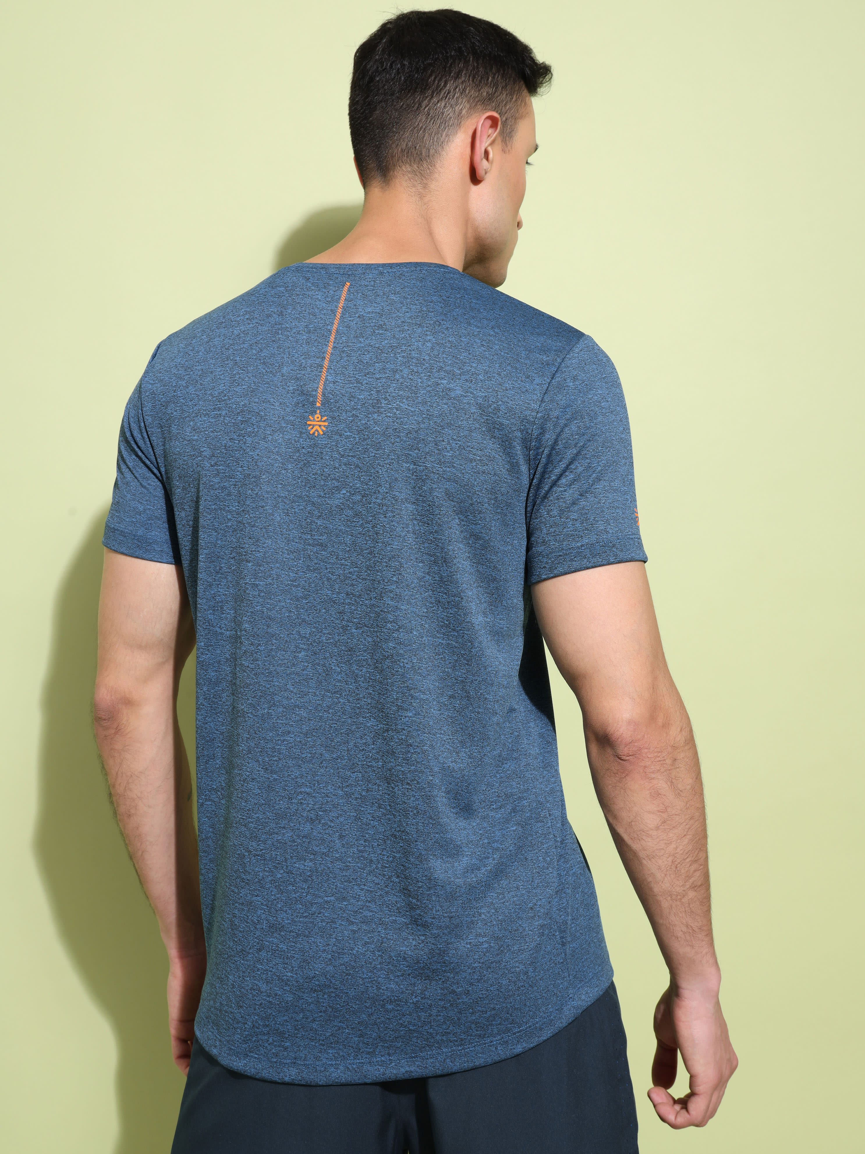 Melange Graphic Print T-shirt