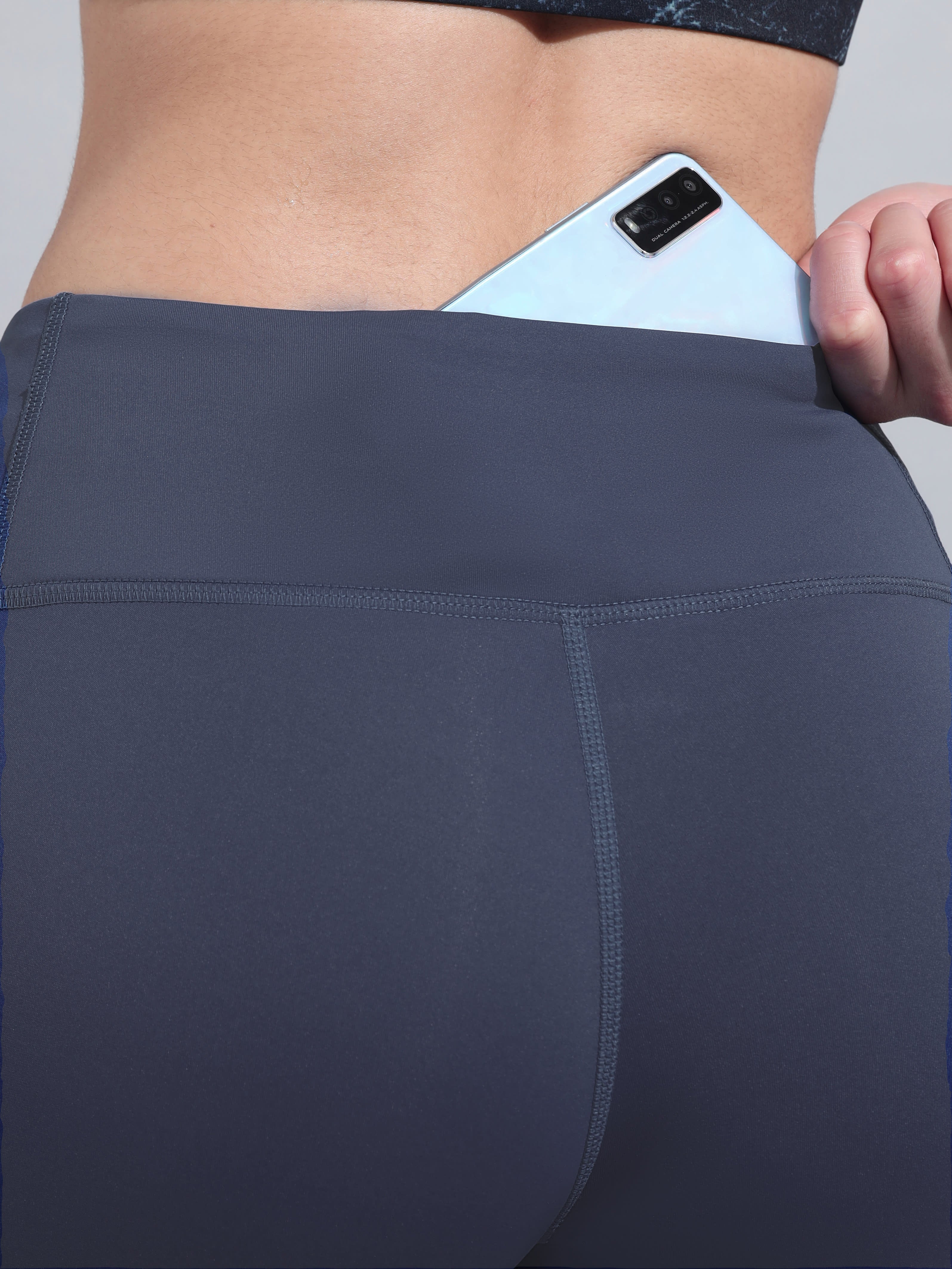 Absolute Fit Tights with Typography Print