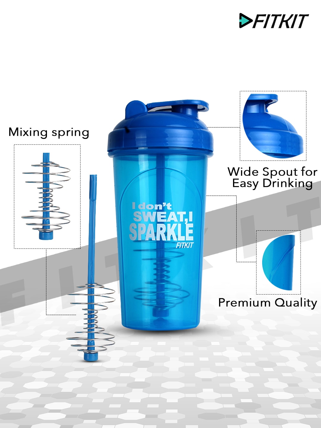 Classic 700 ml Shaker (Pack of 1, Blue)