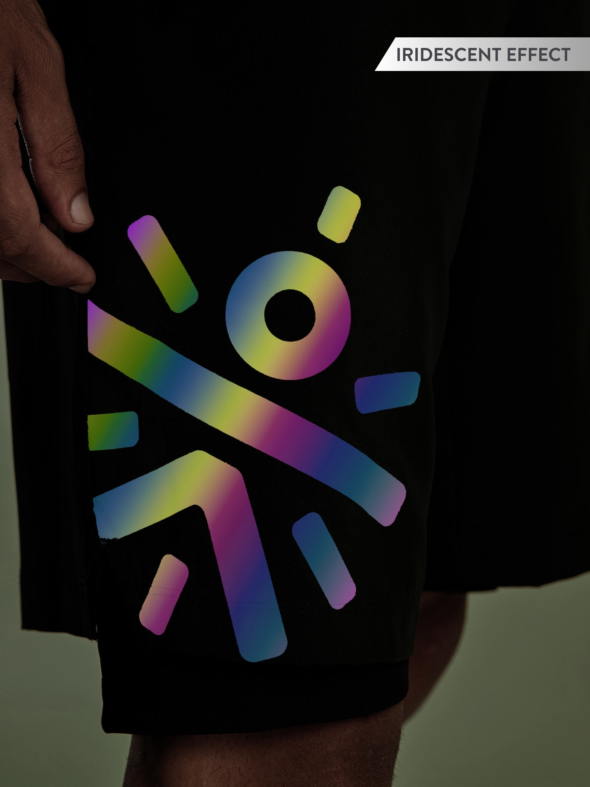 Graphic Running Shorts with Inner Tights