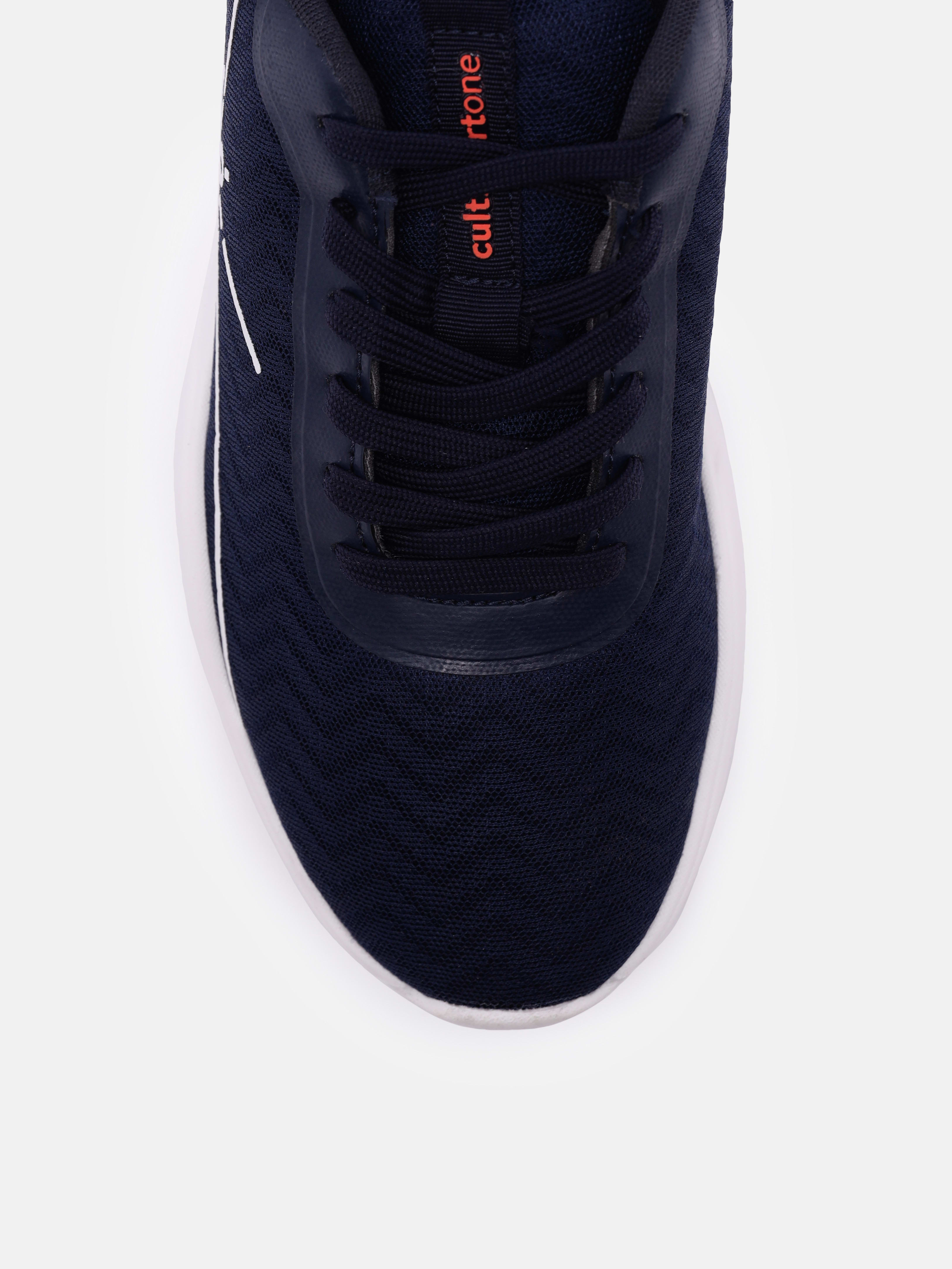 cult Racer Men Running Shoes - Navy Blue/Black