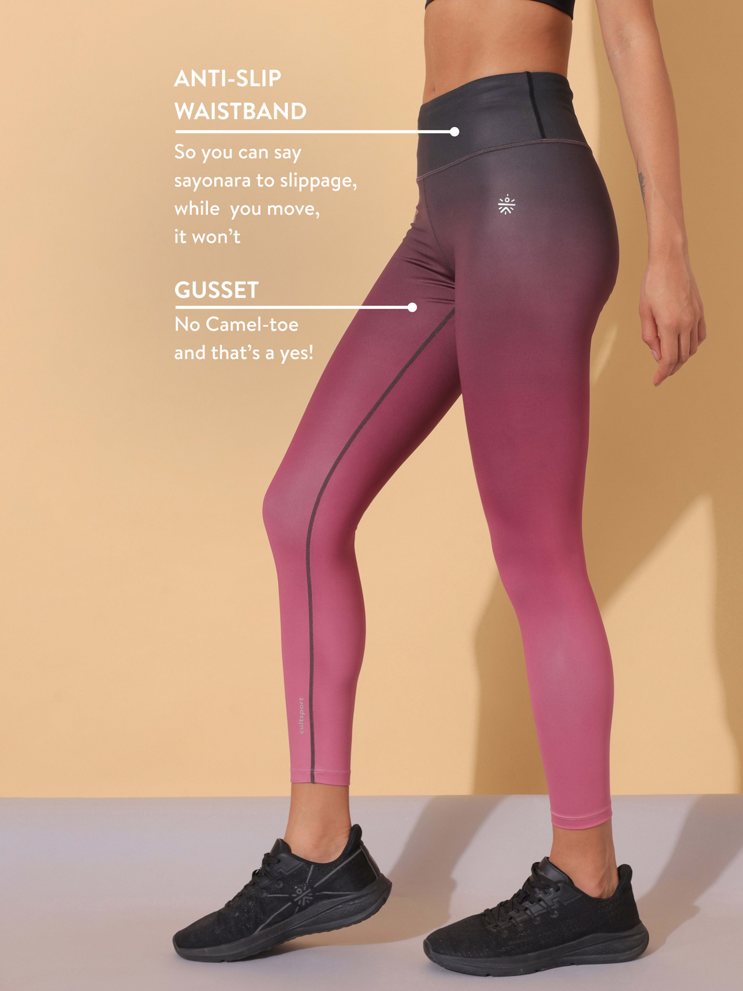Wine AbsoluteFit Ombre Tights
