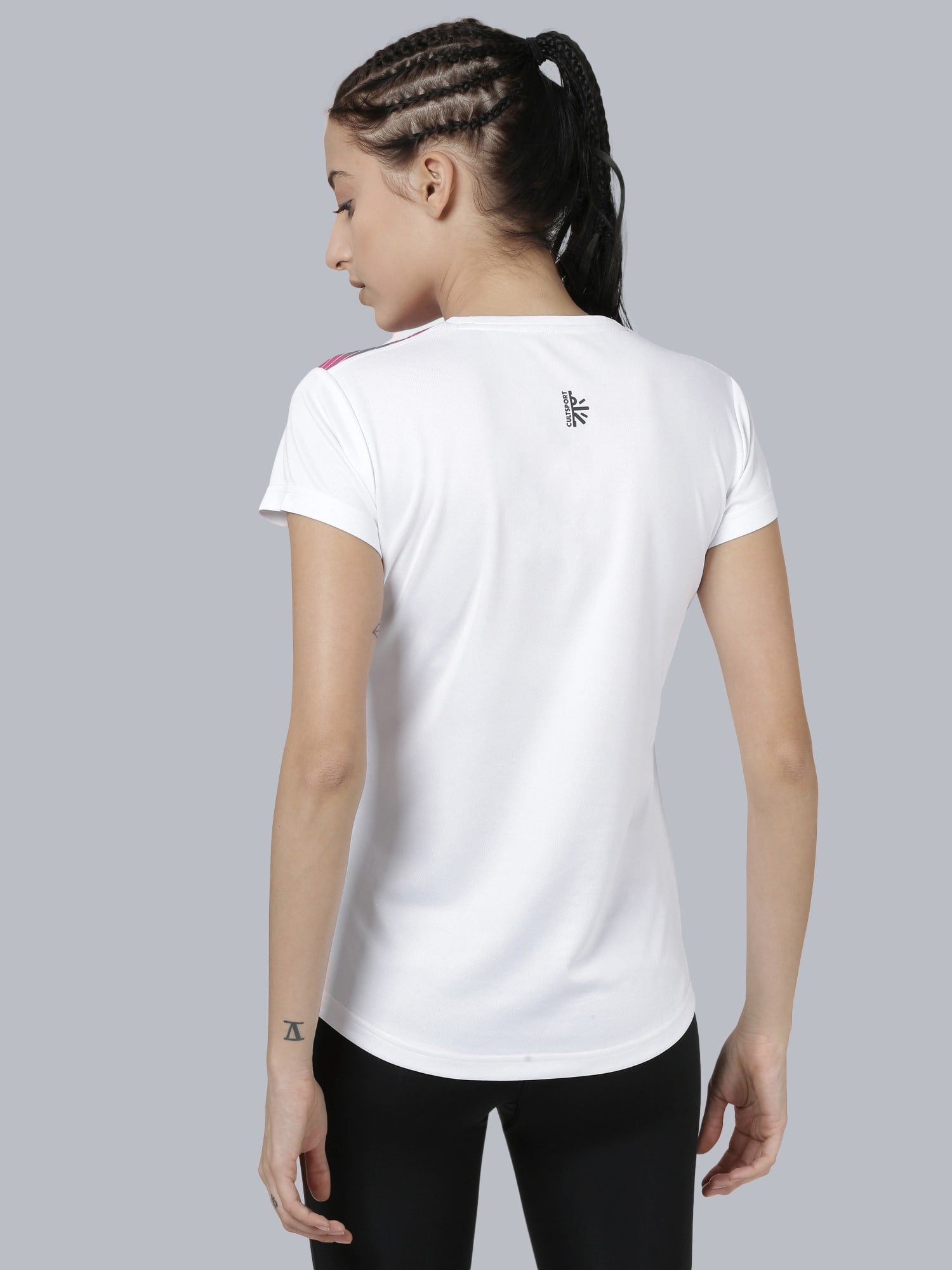 Dugout Cult White Pink Relaxed Tee