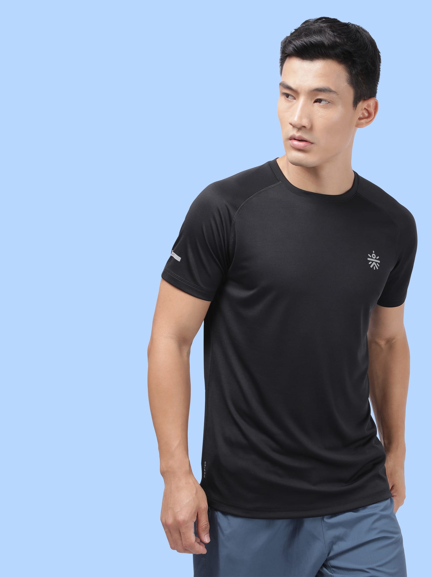 Vital Black Training Slim Tee