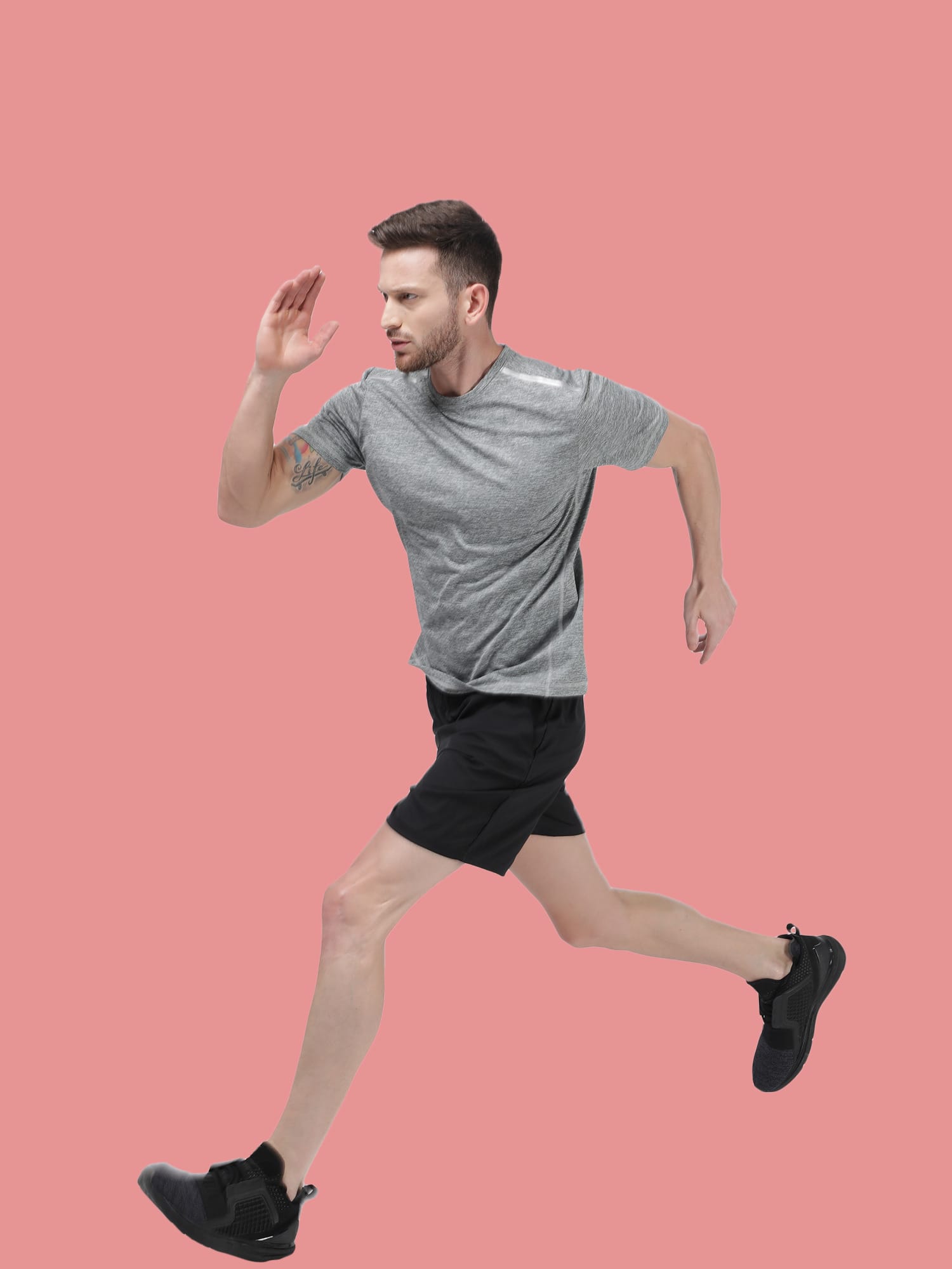 Vital Blaze Grey Running Relaxed Tee