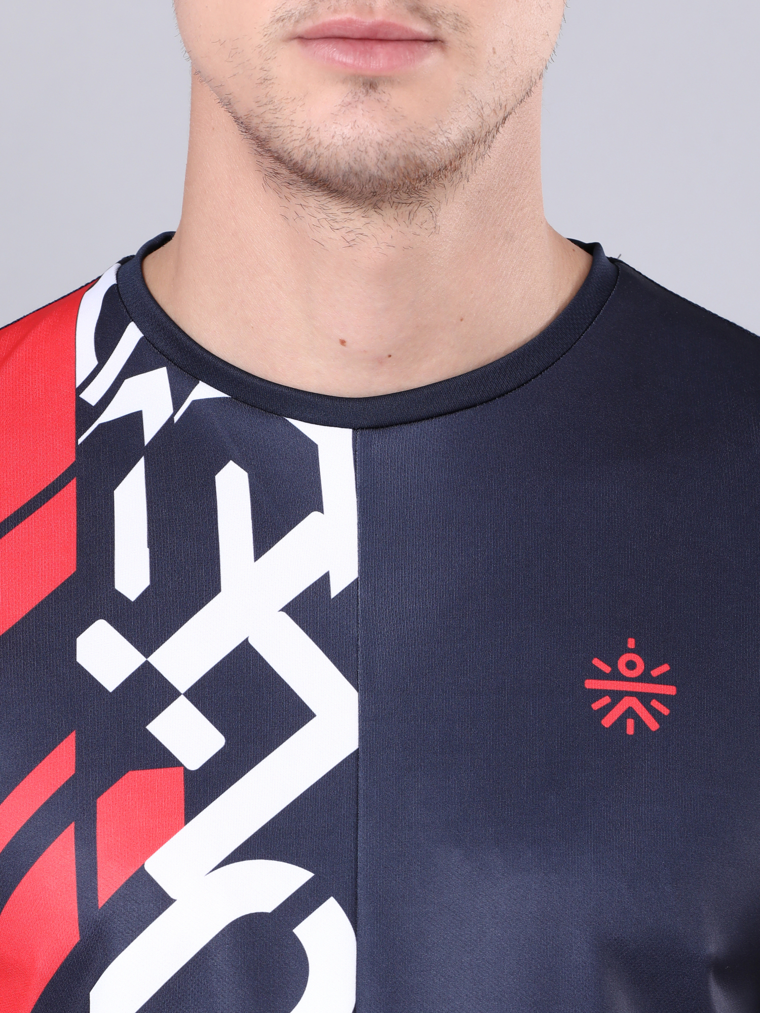 Abrstract Dia Navy Workout Tee