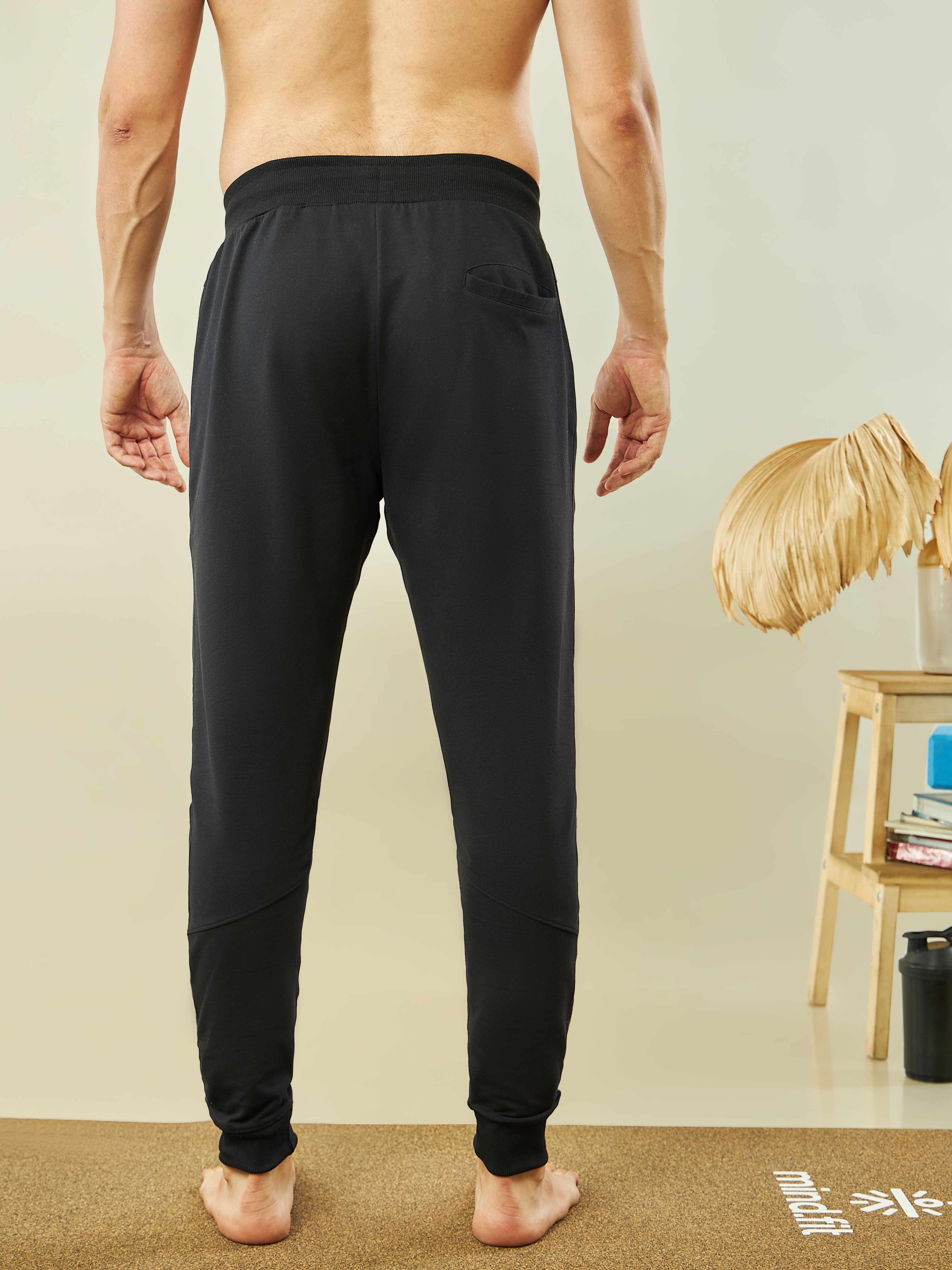 Contrast Panel Relaxed Tapered Fit Joggers