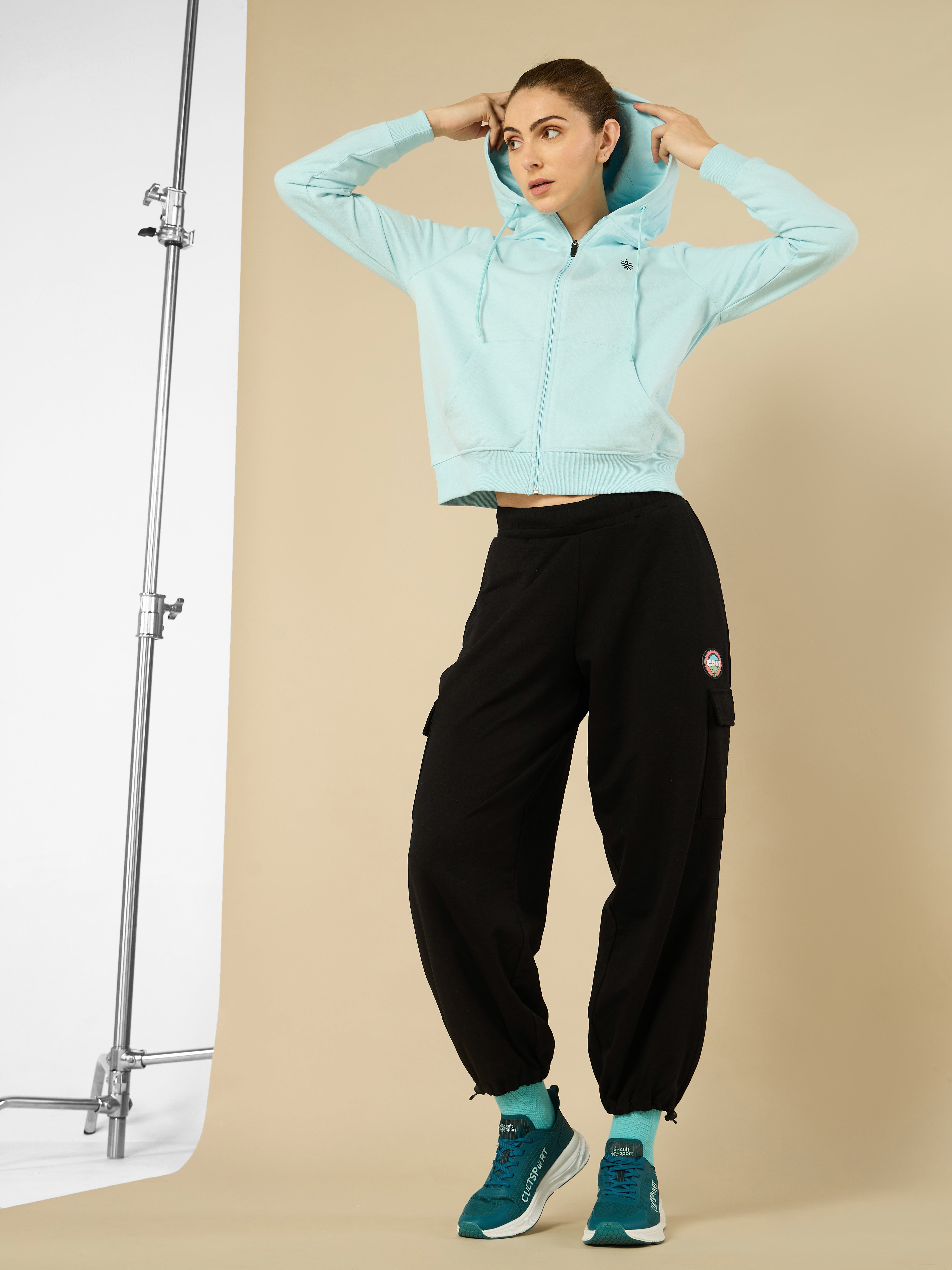 All Day Cover up Sky Blue Hoodie