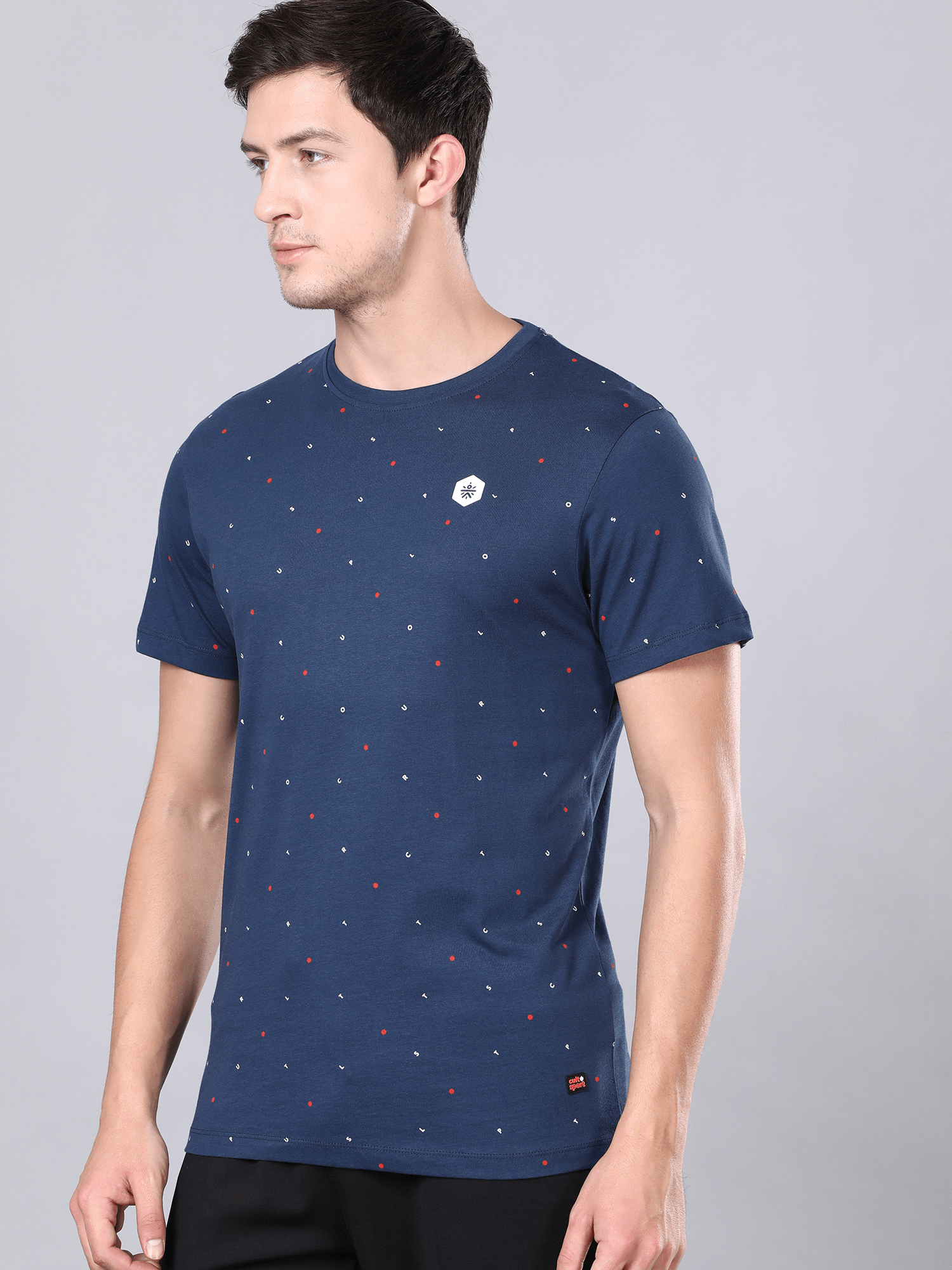 Everydays alpha navy Cotton Tee