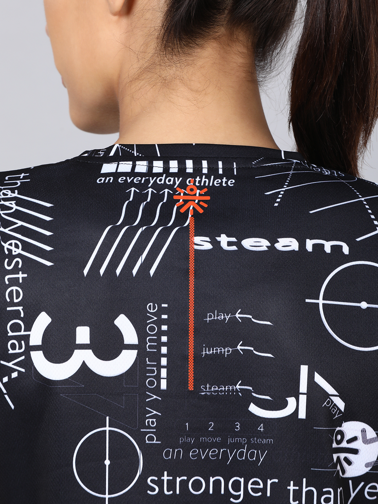 Code Motto Black Workout Tee