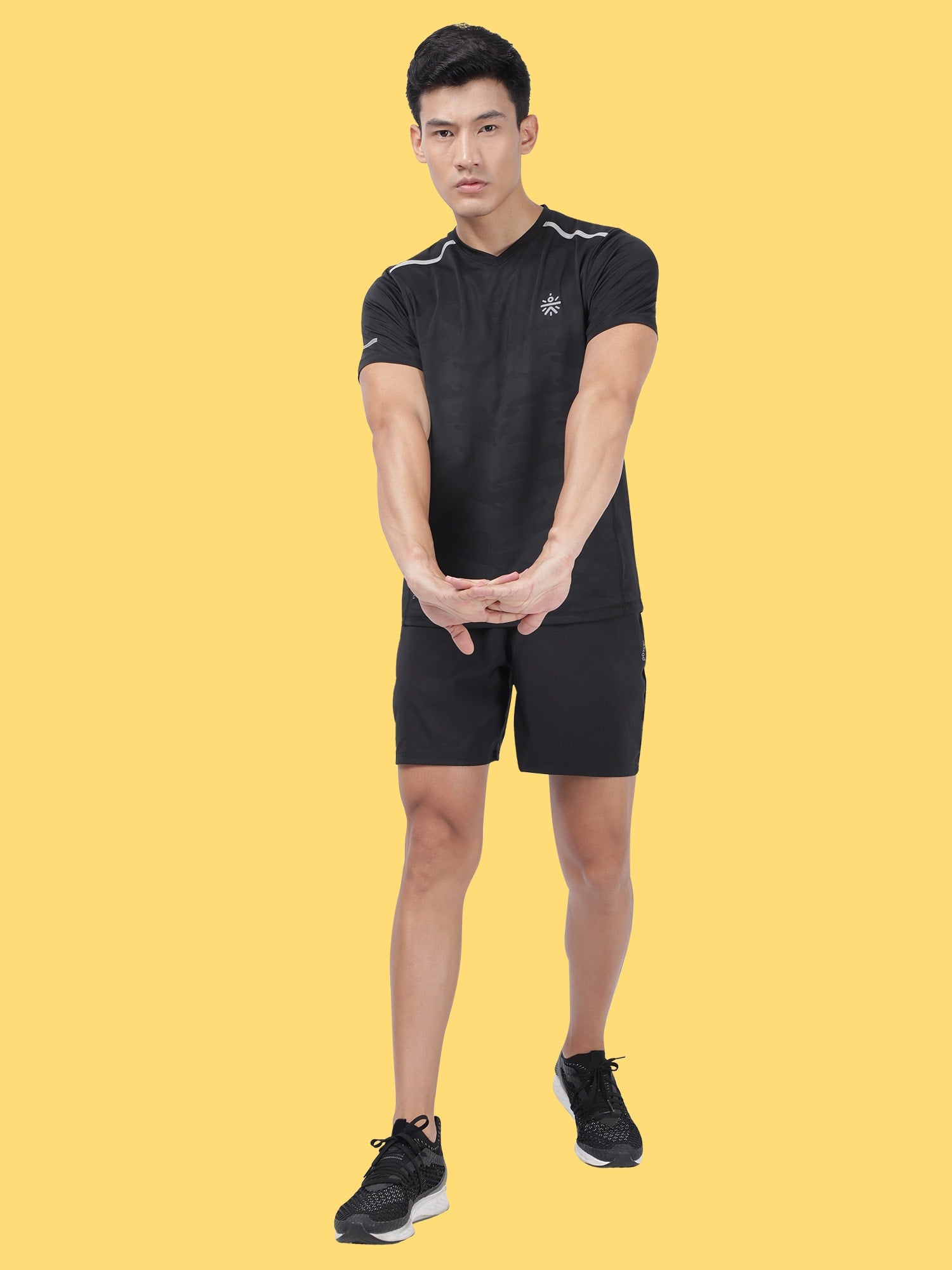 Vital Vent Black Camo Running Relaxed Tee